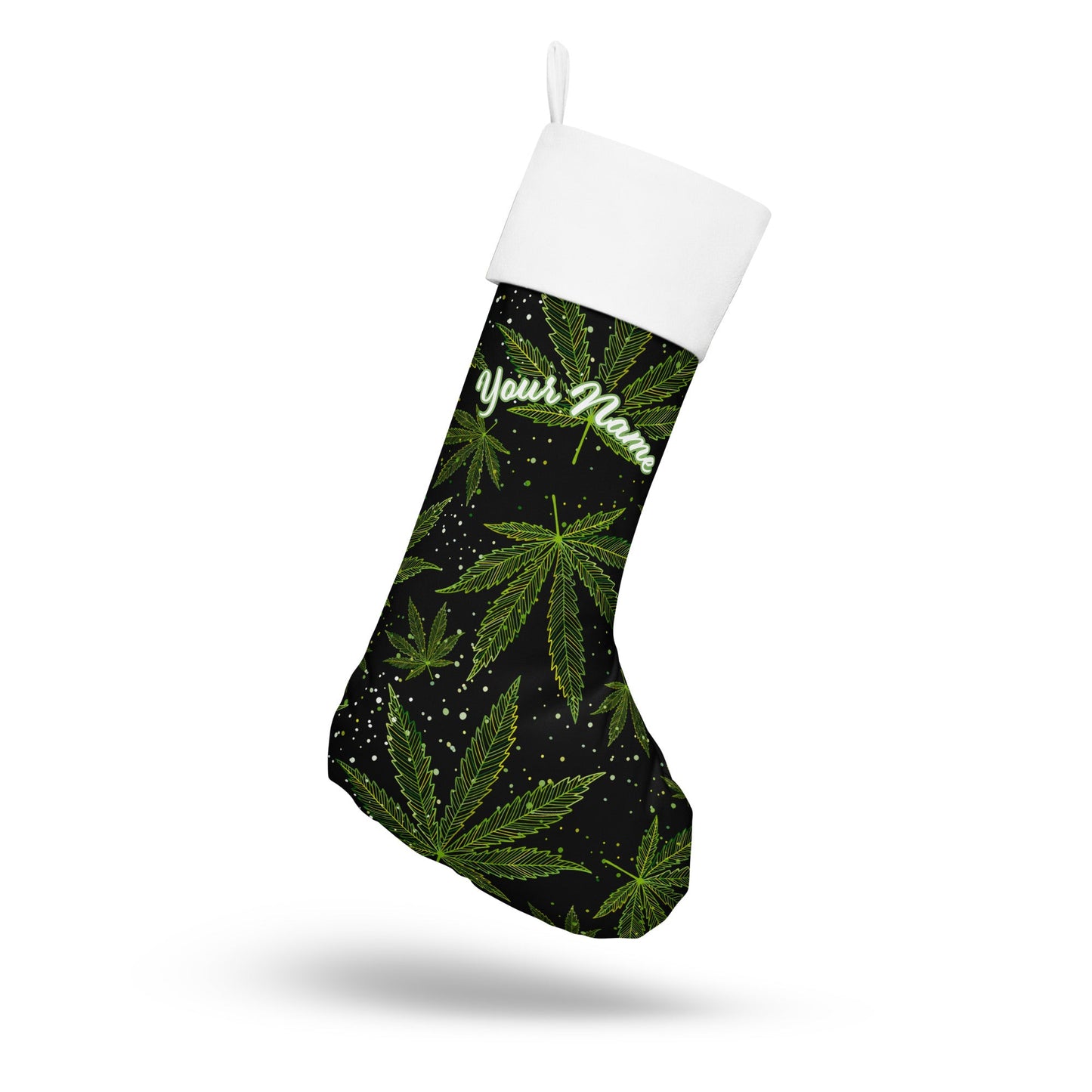 Blaze in Style: Personalized Custom Name Weed 420 Ganja Stoner Gifts Christmas Stocking! Attire T LLC