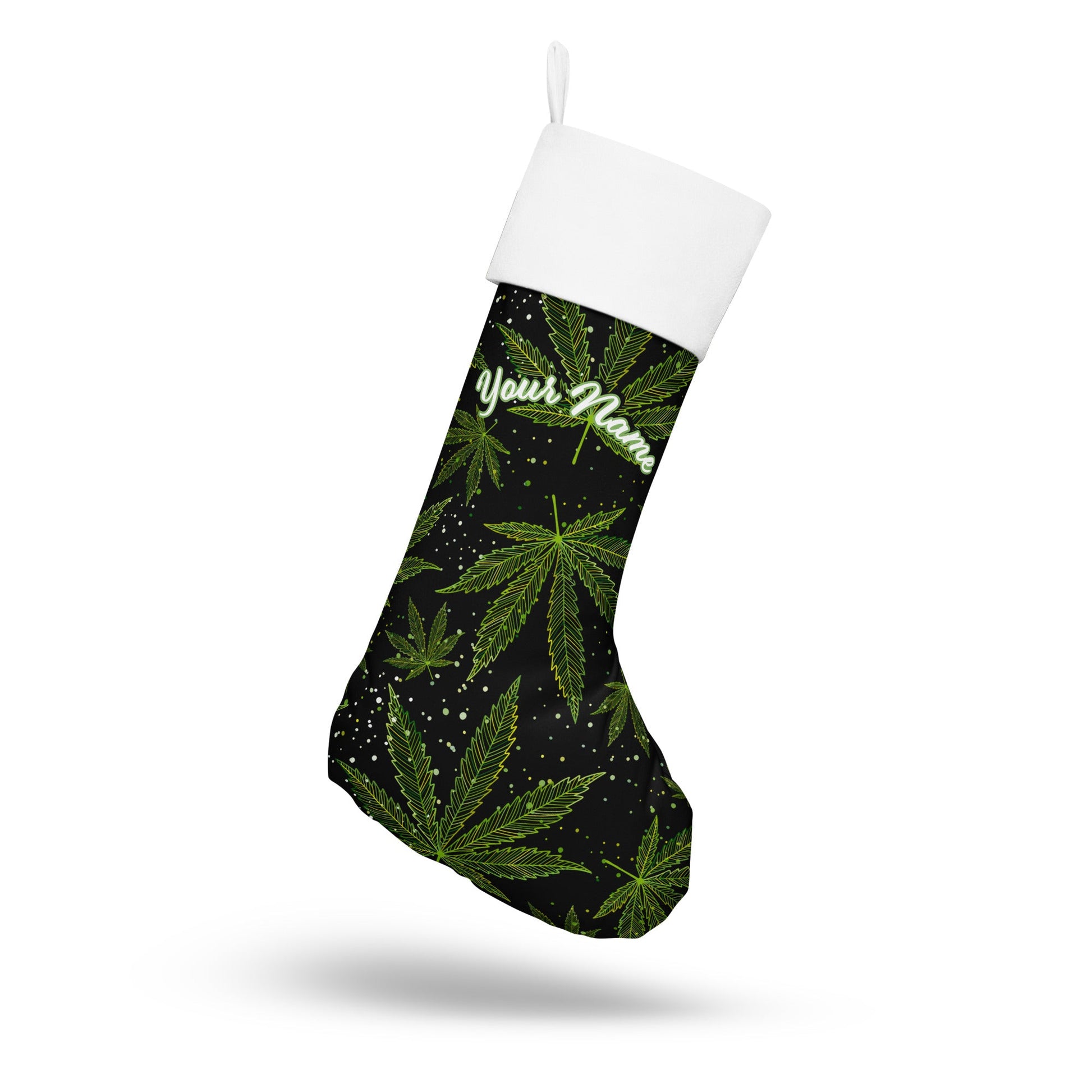 Blaze in Style: Personalized Custom Name Weed 420 Ganja Stoner Gifts Christmas Stocking! Attire T LLC