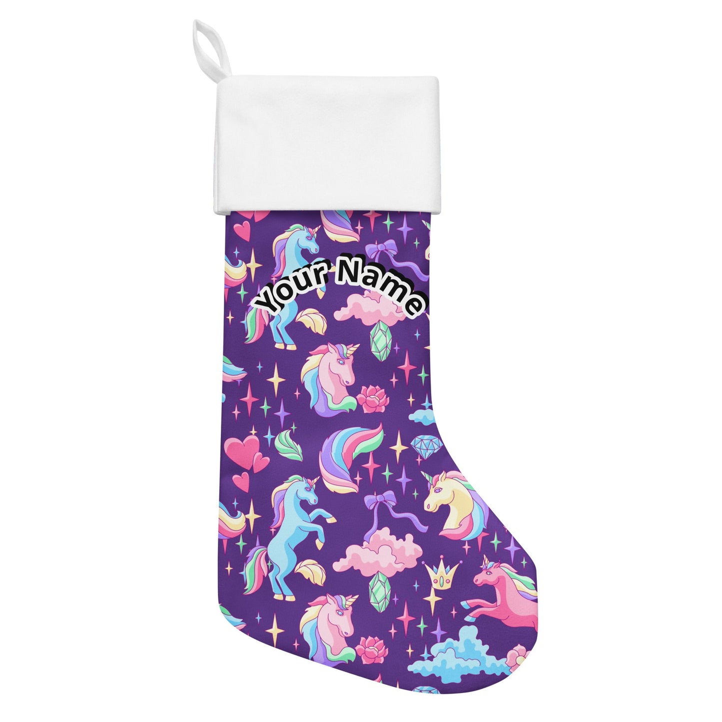 Unicorn The Enchanted Custom Personalized Name Magical Christmas Stocking Attire T LLC