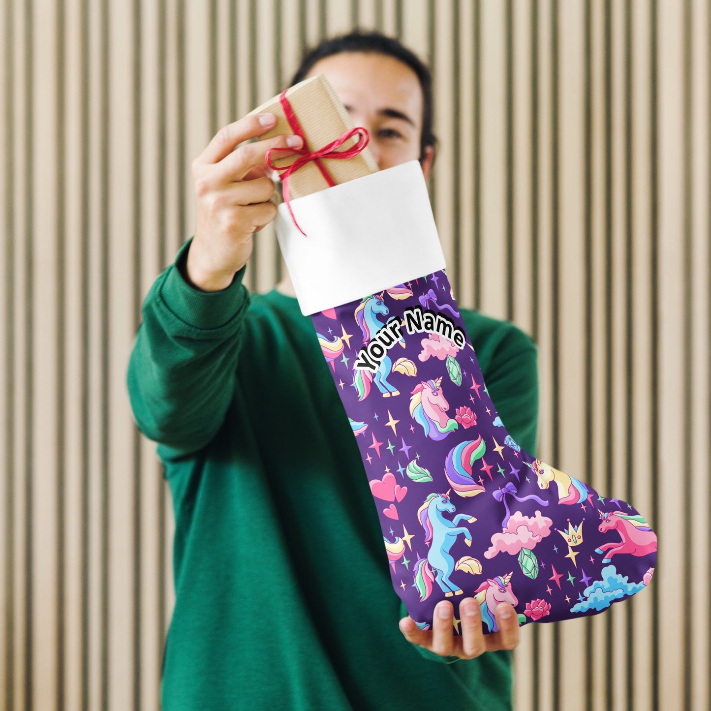 Unicorn The Enchanted Custom Personalized Name Magical Christmas Stocking Attire T LLC