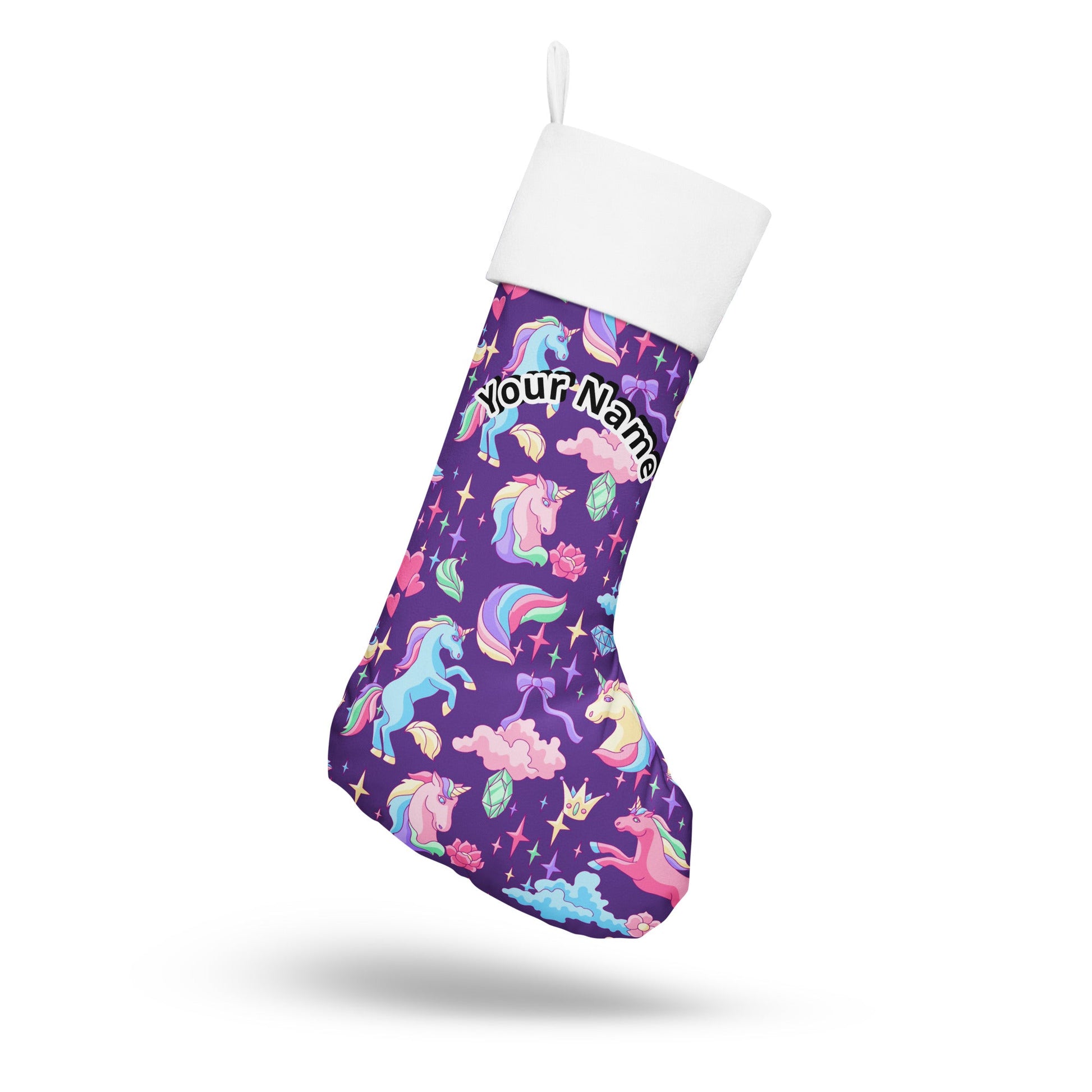 Unicorn The Enchanted Custom Personalized Name Magical Christmas Stocking Attire T LLC