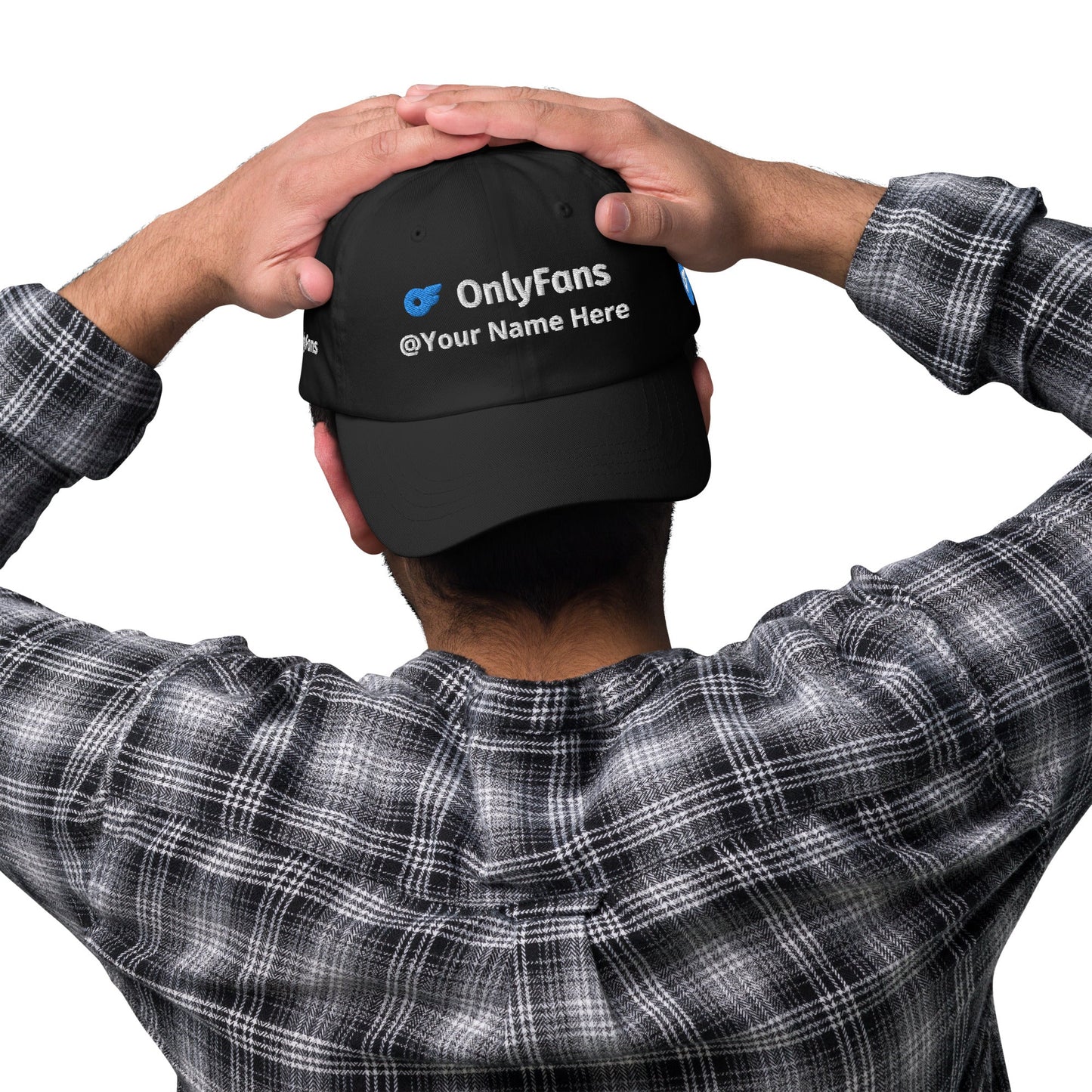 Onlyfans Custom Personalized Dad curved visor hat | Low Profile Hat | Content Creator | Adjustable Strap | Cotton Hat Attire T LLC