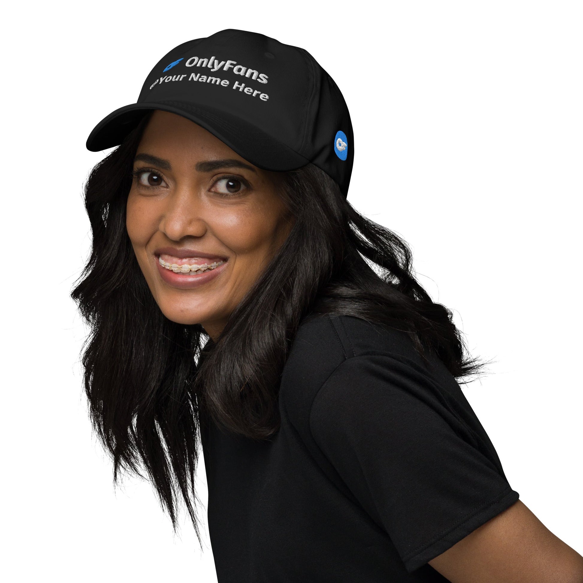 Onlyfans Custom Personalized Dad curved visor hat | Low Profile Hat | Content Creator | Adjustable Strap | Cotton Hat Attire T LLC