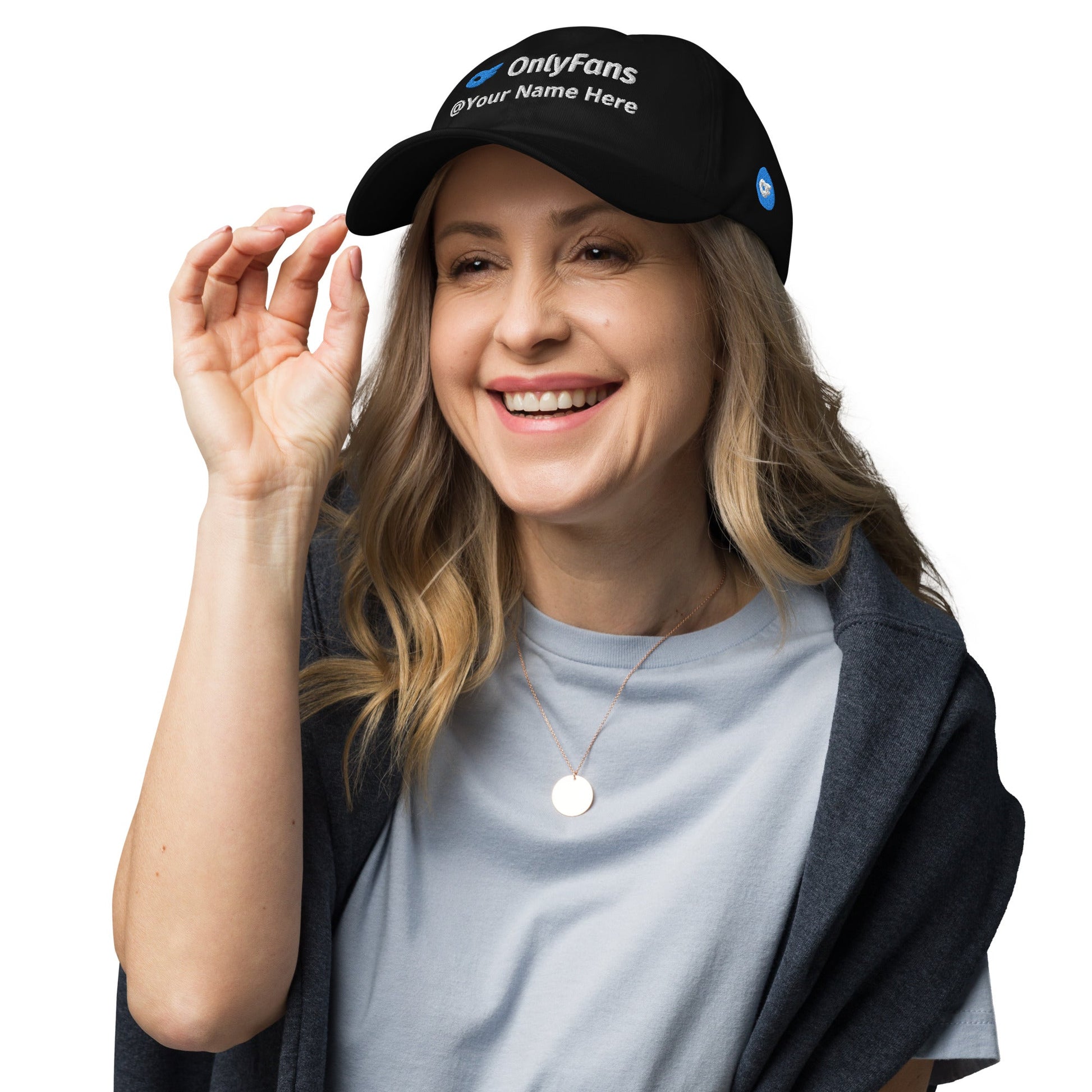 Onlyfans Custom Personalized Dad curved visor hat | Low Profile Hat | Content Creator | Adjustable Strap | Cotton Hat Attire T LLC