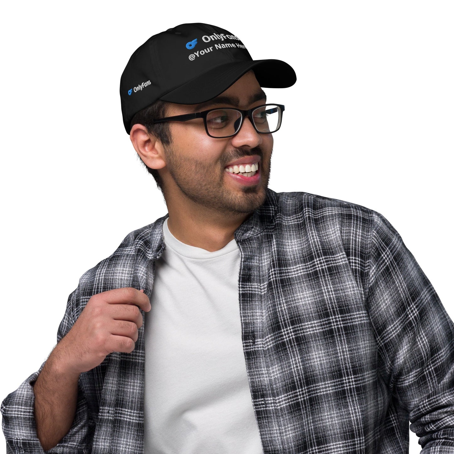 Onlyfans Custom Personalized Dad curved visor hat | Low Profile Hat | Content Creator | Adjustable Strap | Cotton Hat Attire T LLC