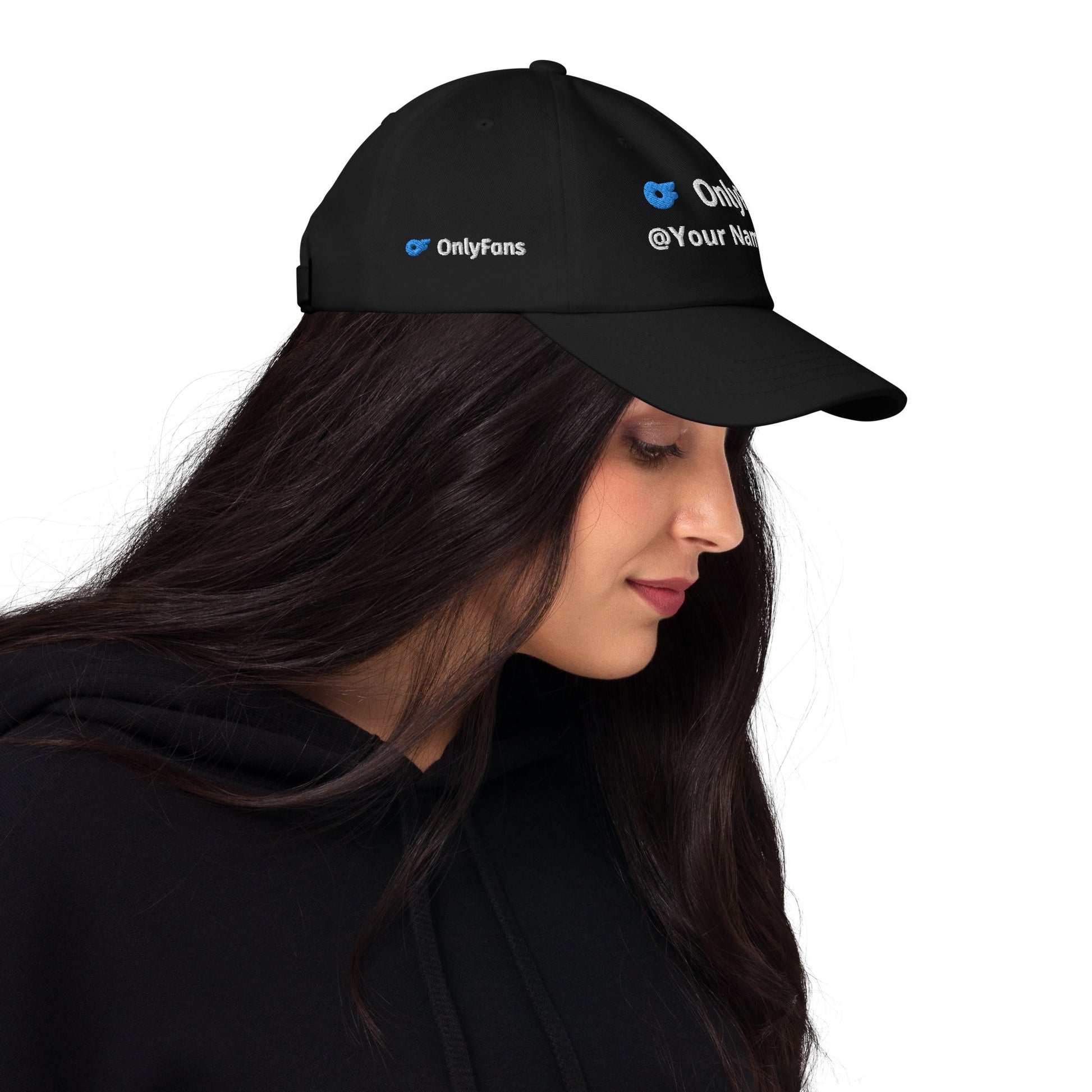 Onlyfans Custom Personalized Dad curved visor hat | Low Profile Hat | Content Creator | Adjustable Strap | Cotton Hat Attire T LLC