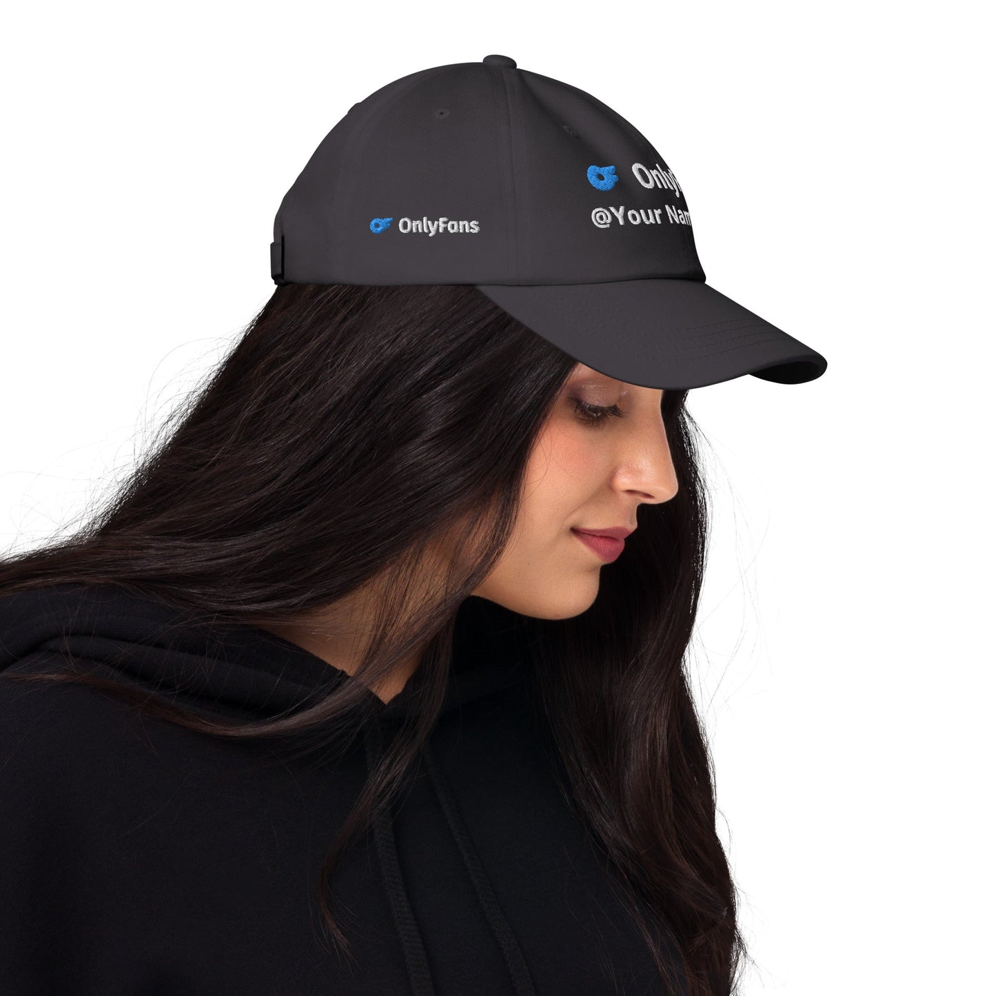 Onlyfans Custom Personalized Dad curved visor hat | Low Profile Hat | Content Creator | Adjustable Strap | Cotton Hat Attire T LLC