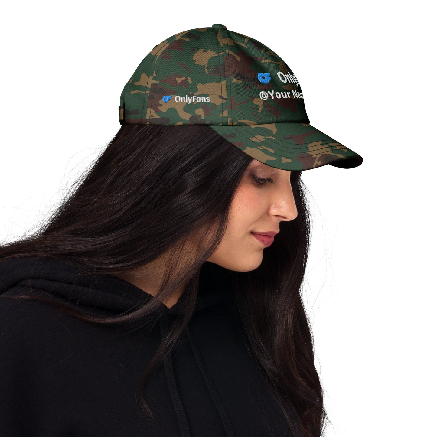 Onlyfans Custom Personalized Dad curved visor hat | Low Profile Hat | Content Creator | Adjustable Strap | Cotton Hat Attire T LLC