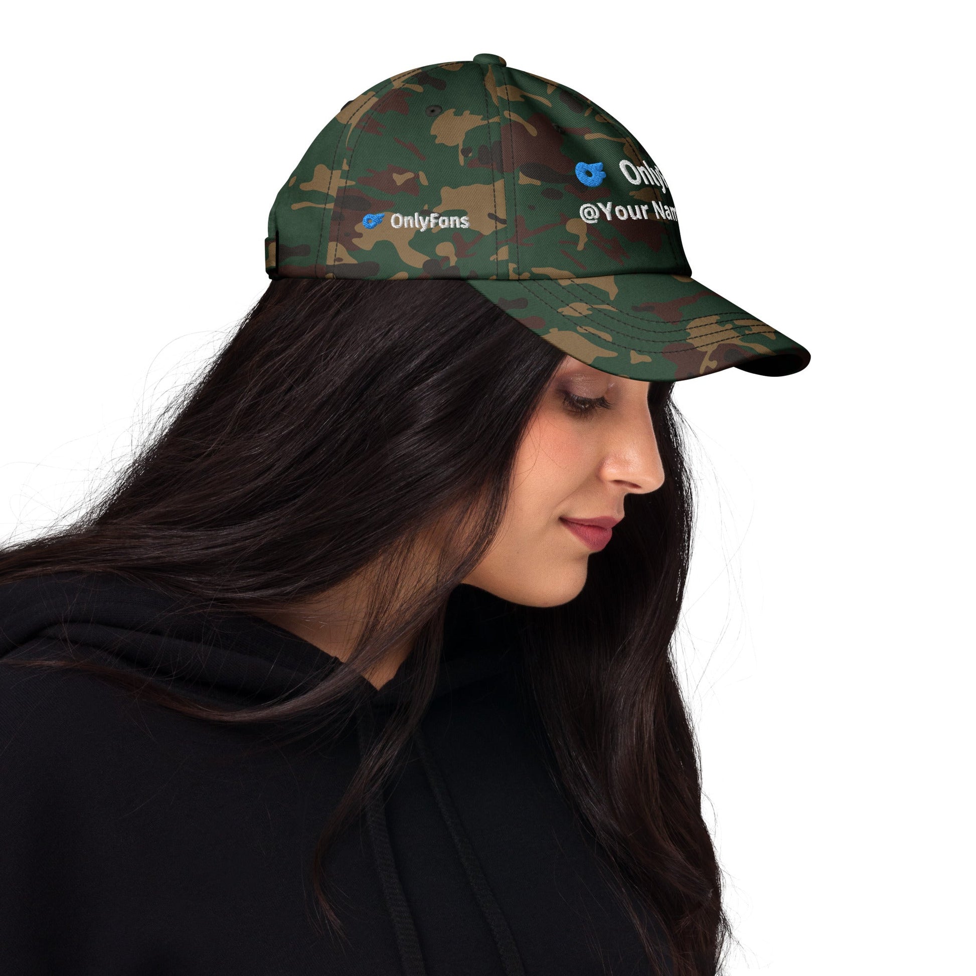 Onlyfans Custom Personalized Dad curved visor hat | Low Profile Hat | Content Creator | Adjustable Strap | Cotton Hat Attire T LLC