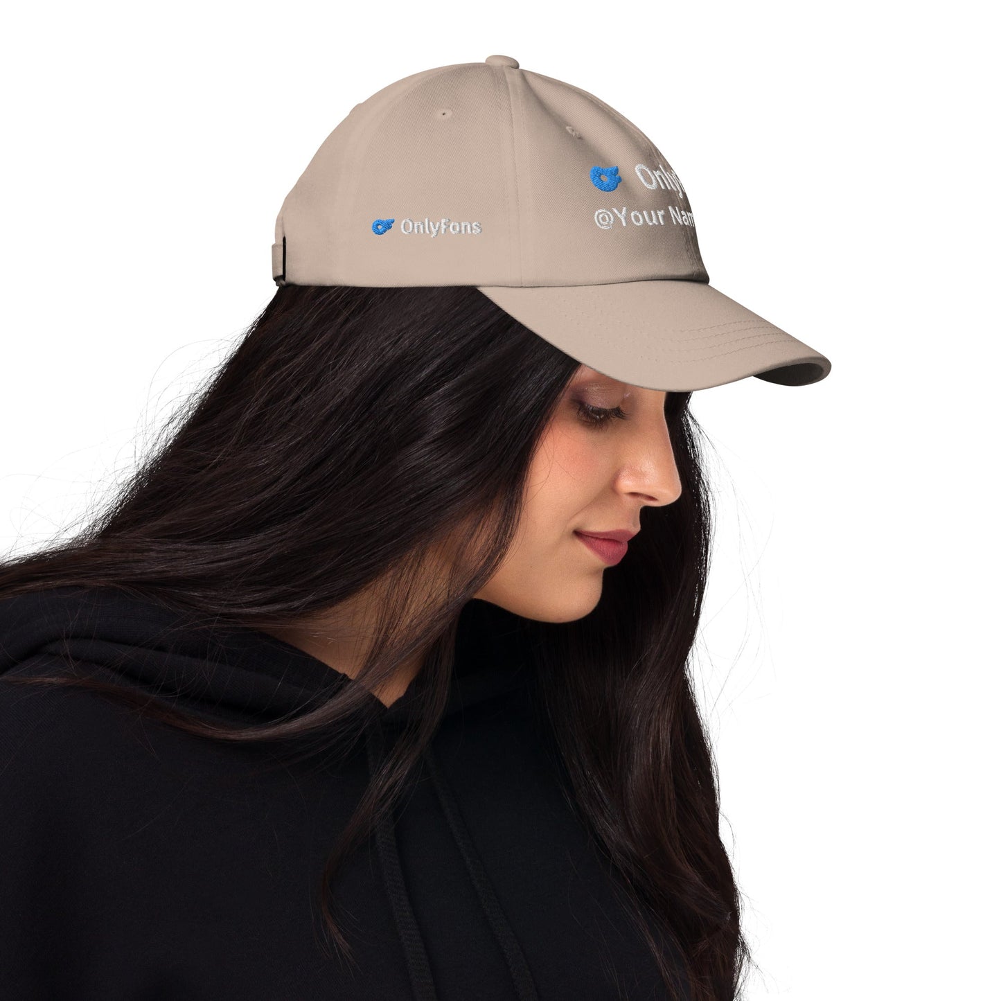 Onlyfans Custom Personalized Dad curved visor hat | Low Profile Hat | Content Creator | Adjustable Strap | Cotton Hat Attire T LLC