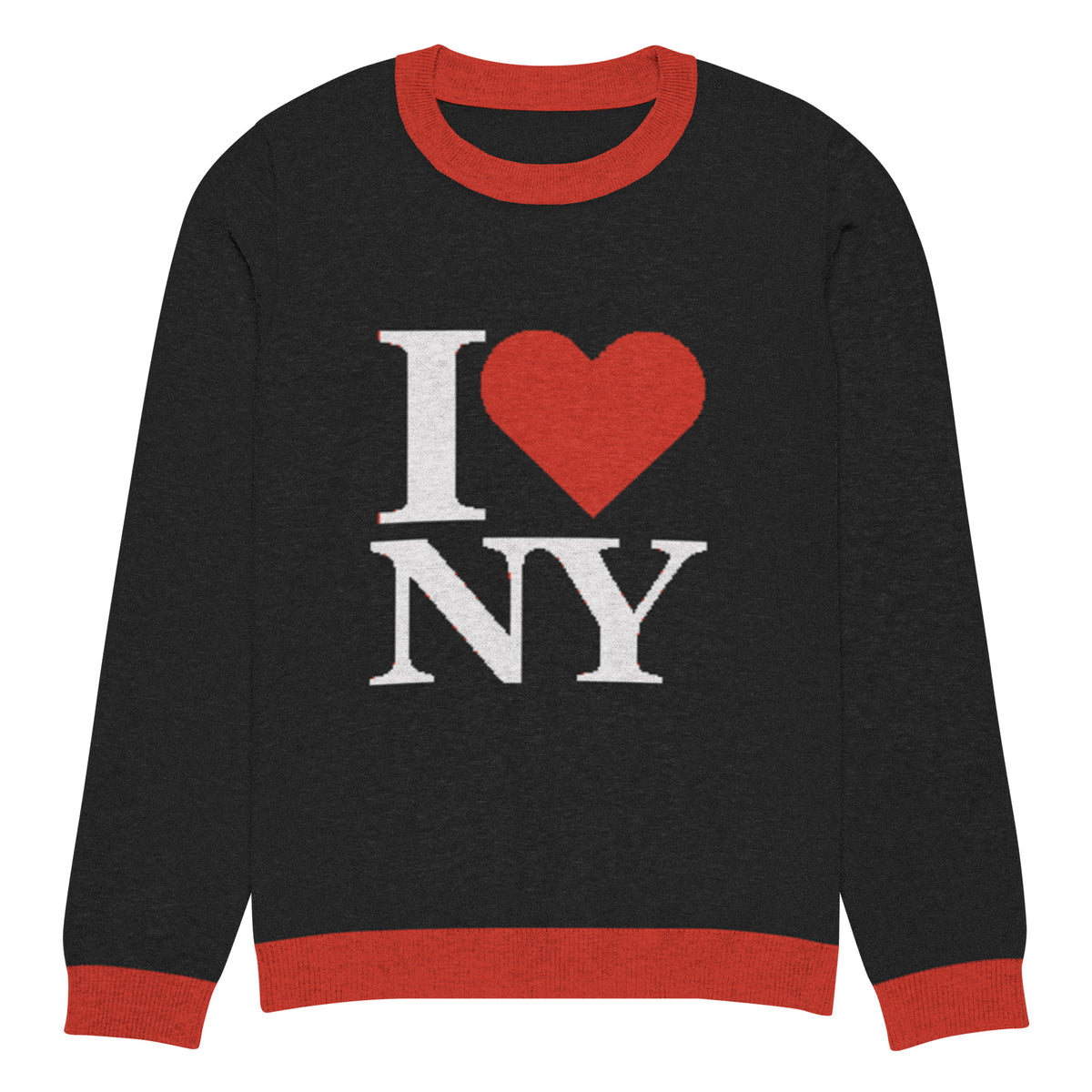 I Heart NY knitted crewneck sweater