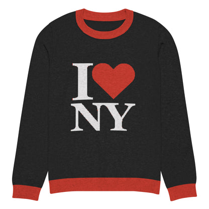 I Heart NY knitted crewneck sweater