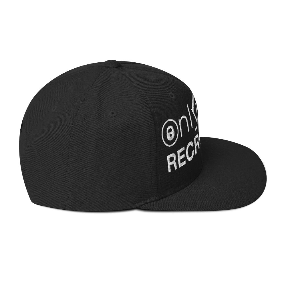 Onlyfans Recruiter Snapback Unisex Hat Embroidery One Size Cap Old style Logo Attire T LLC