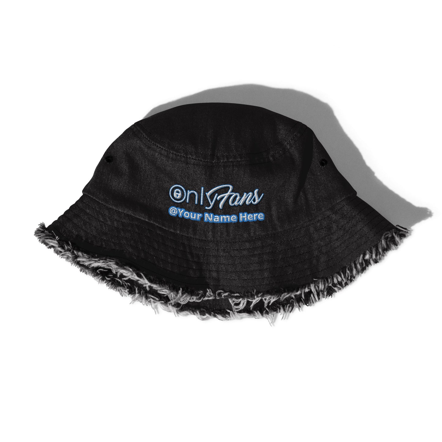 Onlyfans Personalized Custom Name Unisex Distressed denim bucket hat Attire T LLC