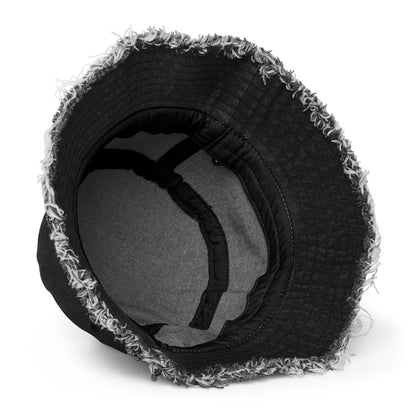 Personalized OnlyFans Distressed Denim Bucket Hat by ATTIRET
