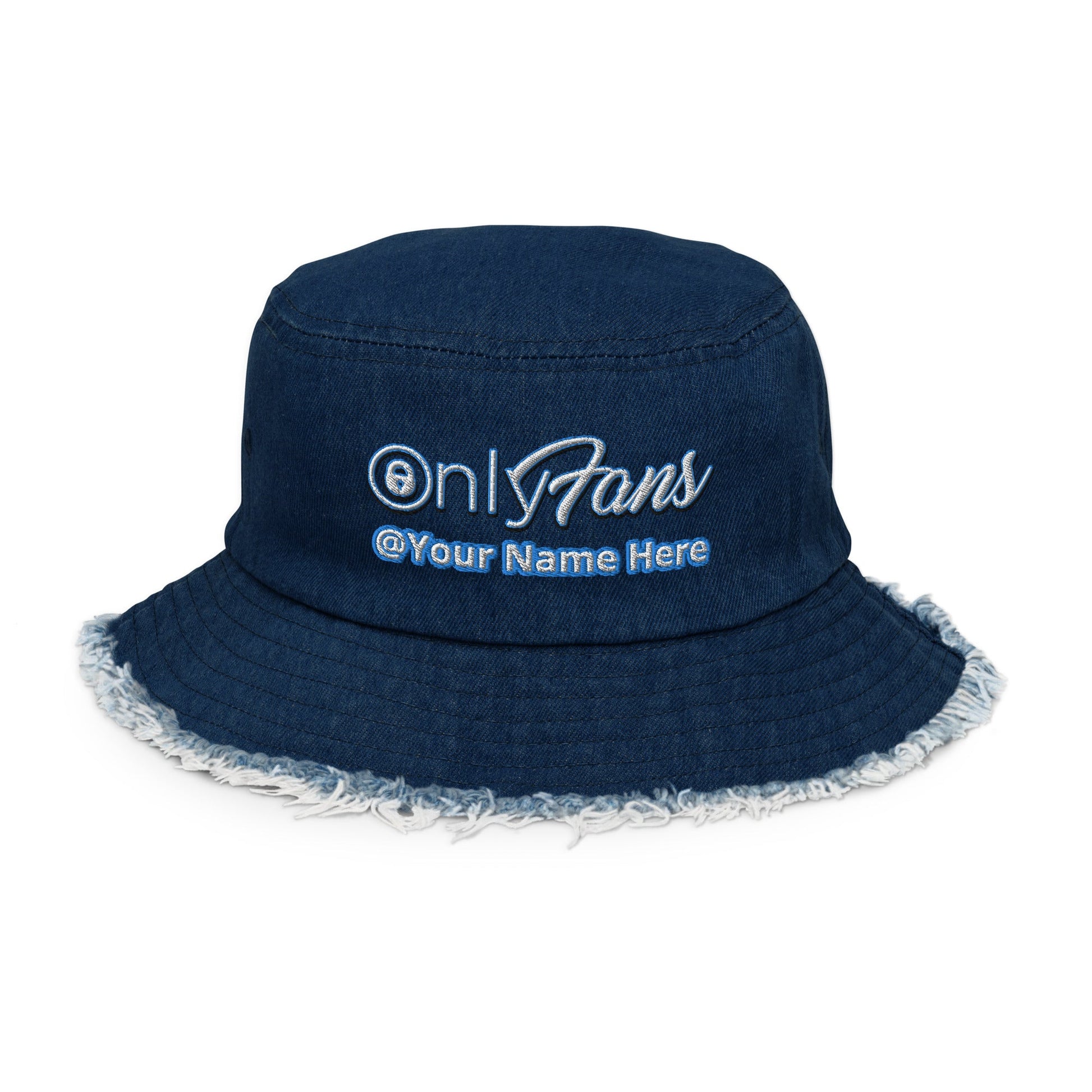 Onlyfans Personalized Custom Name Unisex Distressed denim bucket hat Attire T LLC