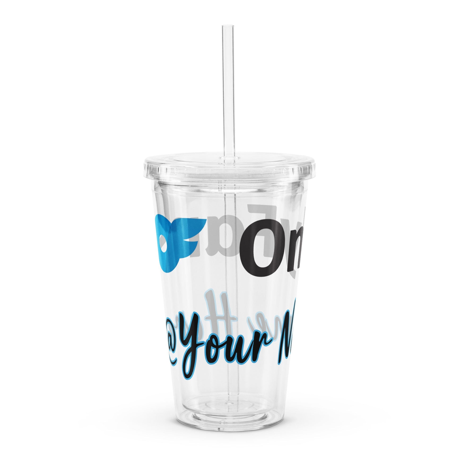 Onlyfans Personalized Thirst Trap Deluxe: Custom Clear plastic tumbler Attire T LLC