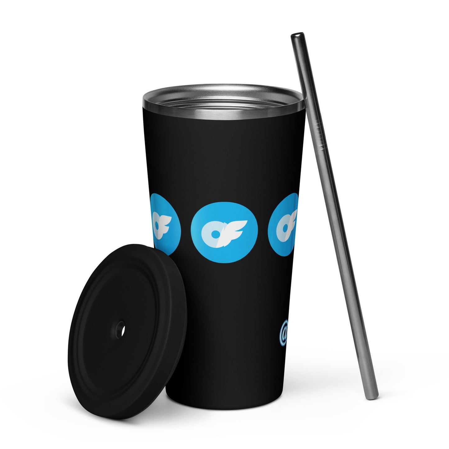 ONLYFANS Personalized Custom Sip & Tease Insulated Stainless Steel tumbler with lid and a straw Attire T LLC