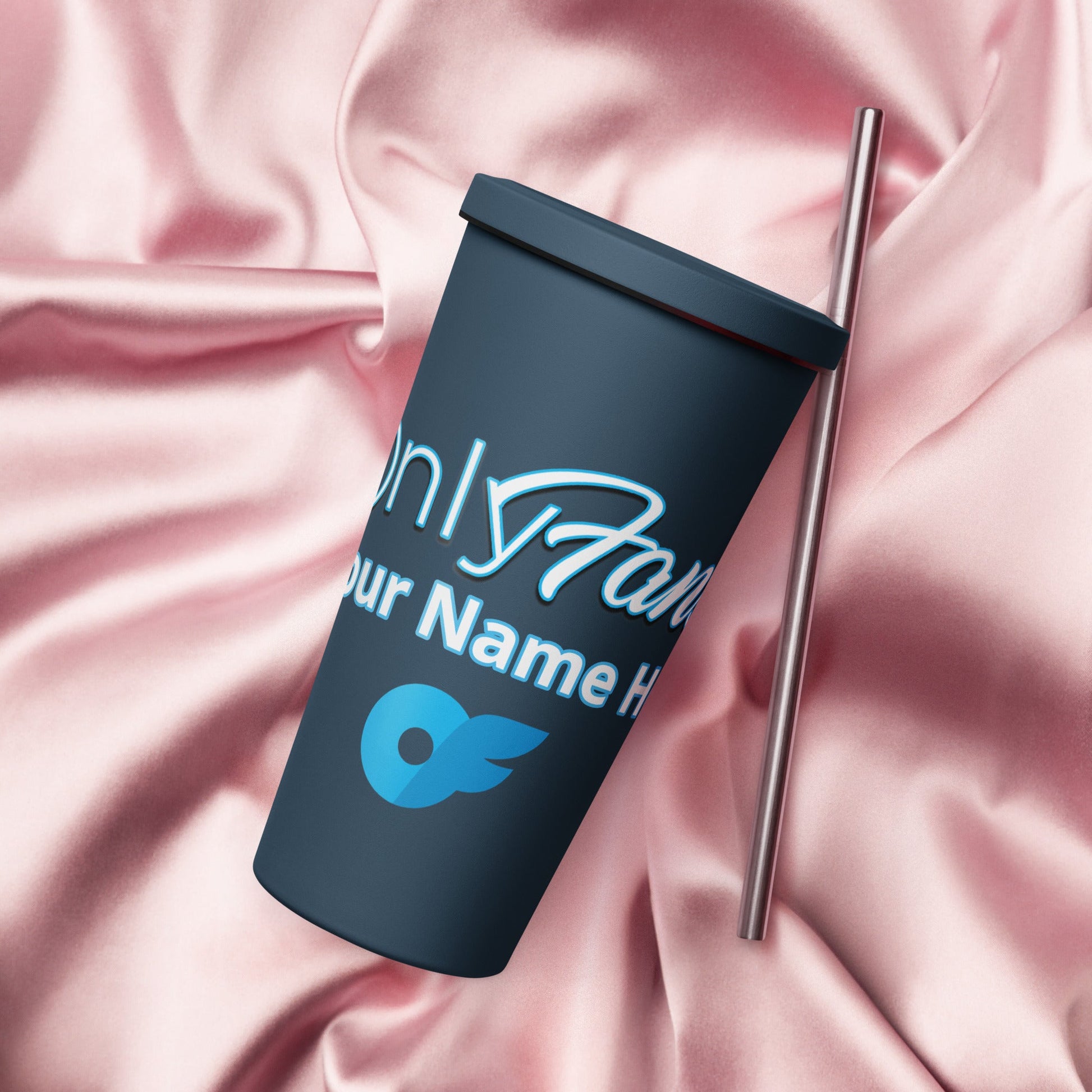 Onlyfans Hydrate your Hotness Personalized Custom Insulated tumbler with a straw Attire T LLC