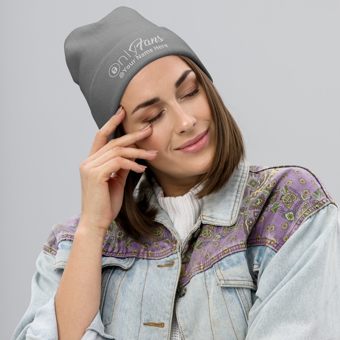 Onlyfans Personalized Custom Embroidered Beanie Unisex Men Women - Attire T LLC