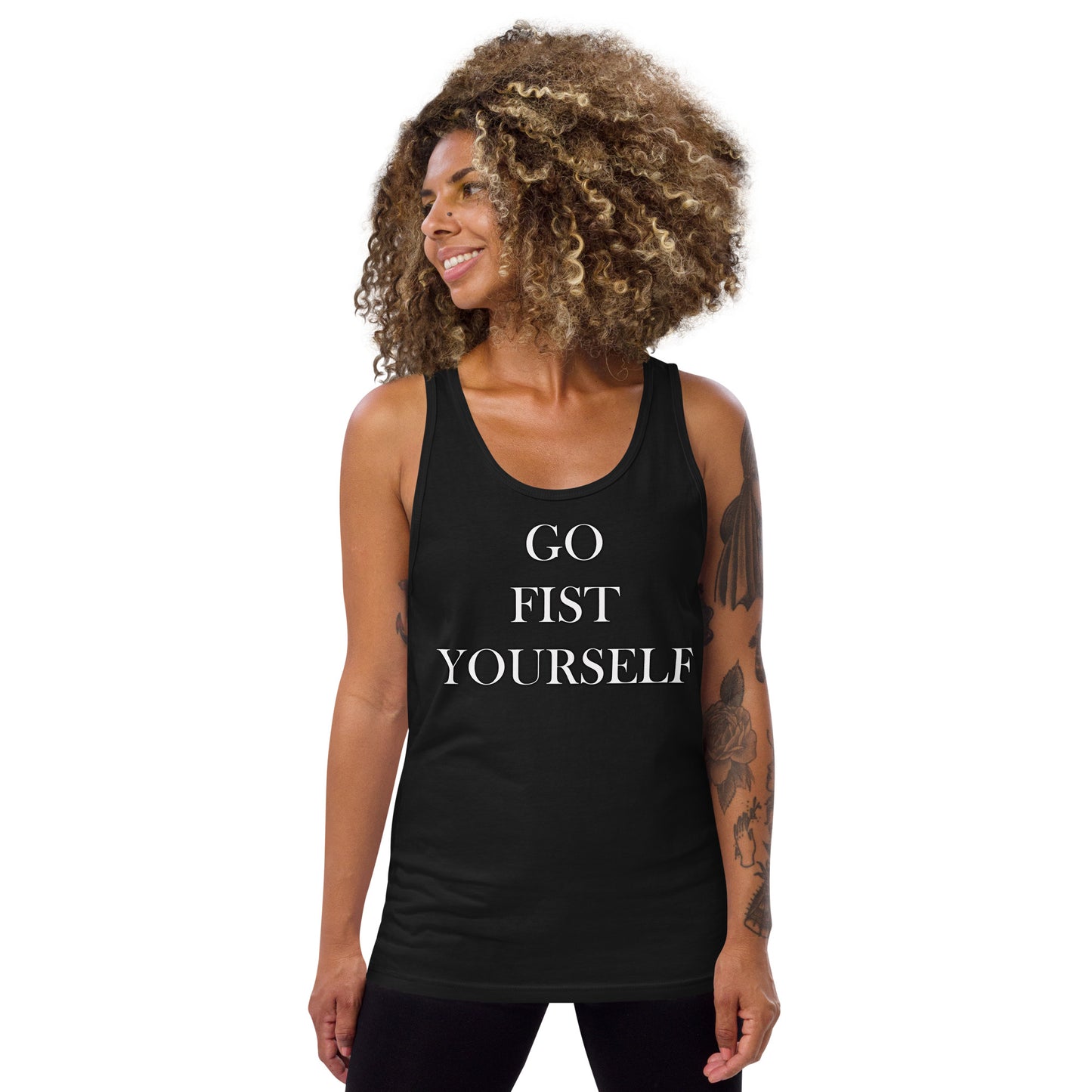 Go Fist Yourself Unisex Tank Top - Attire T LLC