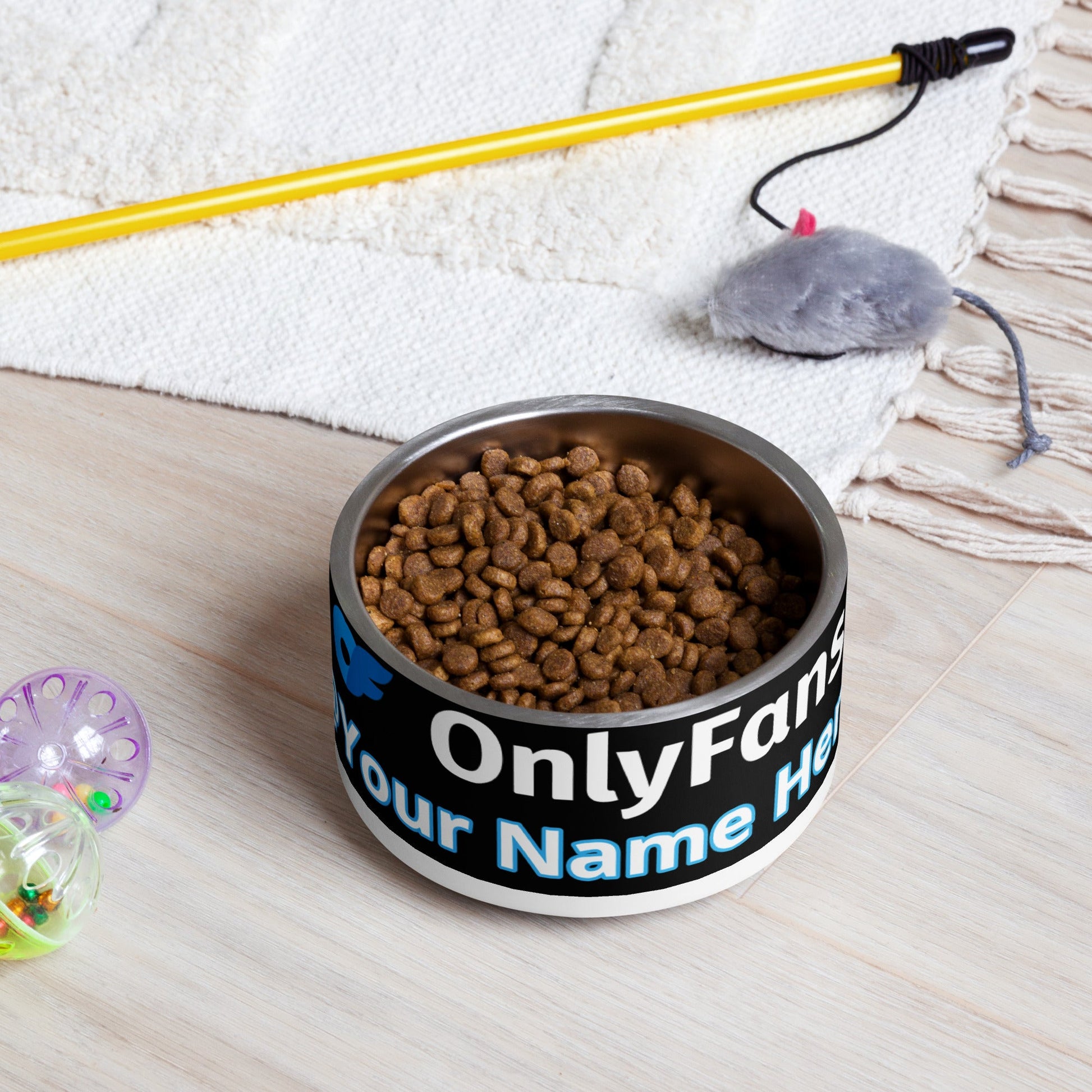 Onlyfans Personalized Custom Stainless Steel Pamper Your Pet's Palate with Pleasure: Onlyfans Exclusive Custom Pet Bowl Attire T LLC