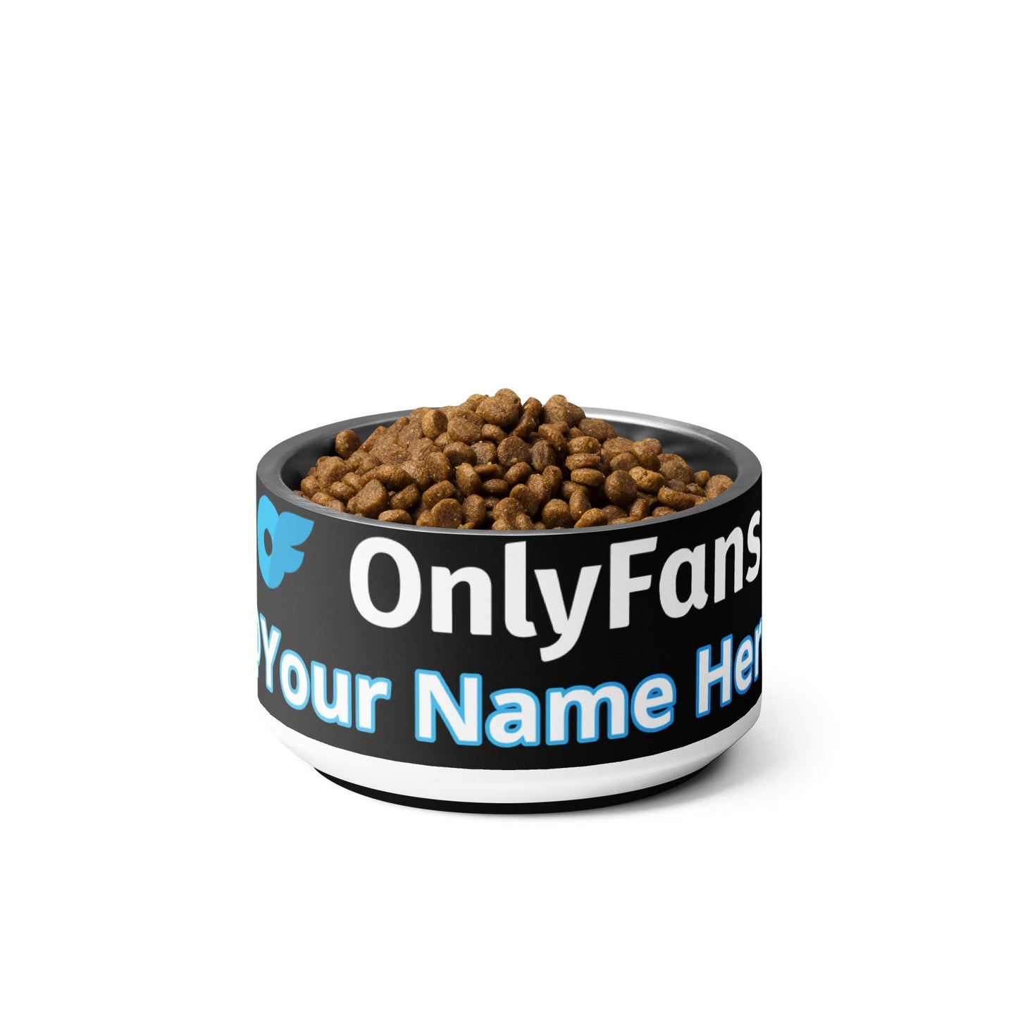 Onlyfans Personalized Custom Stainless Steel Pamper Your Pet's Palate with Pleasure: Onlyfans Exclusive Custom Pet Bowl Attire T LLC