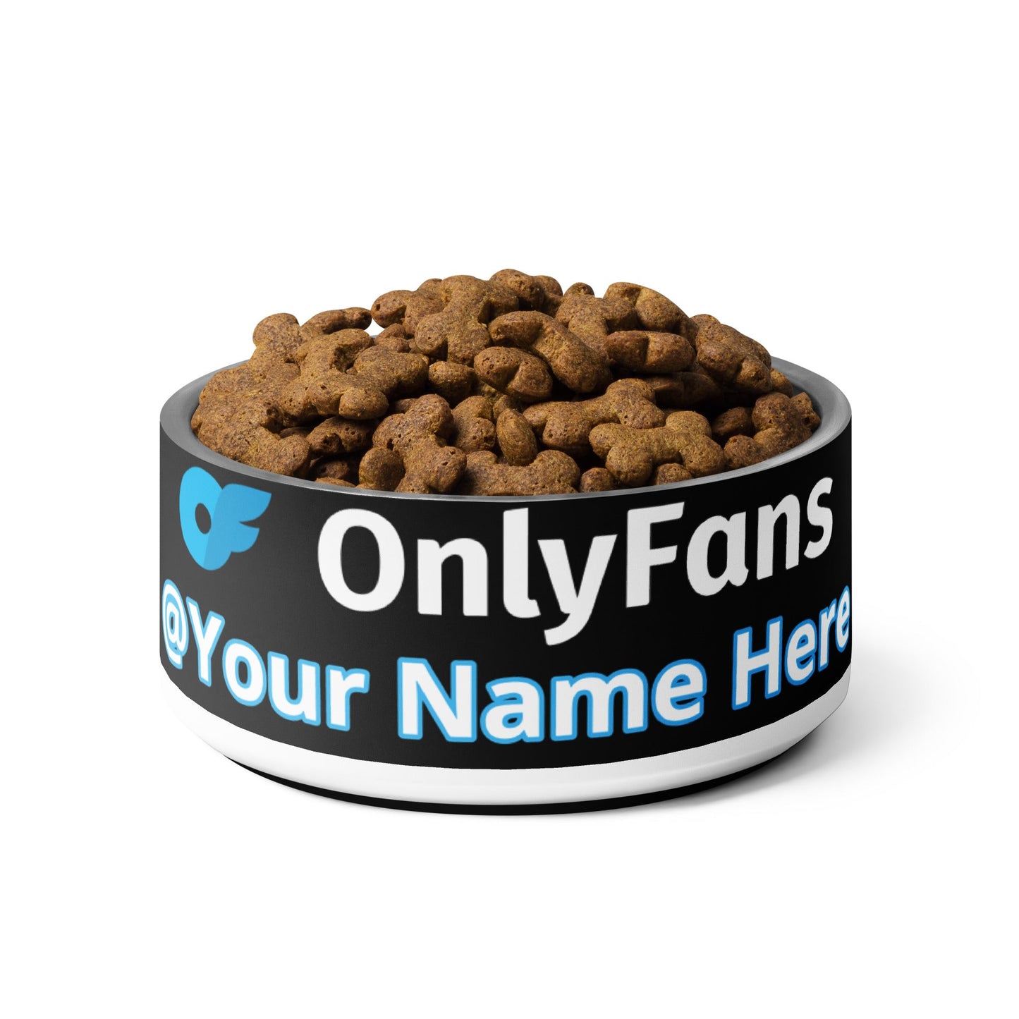 Onlyfans Personalized Custom Stainless Steel Pamper Your Pet's Palate with Pleasure: Onlyfans Exclusive Custom Pet Bowl Attire T LLC