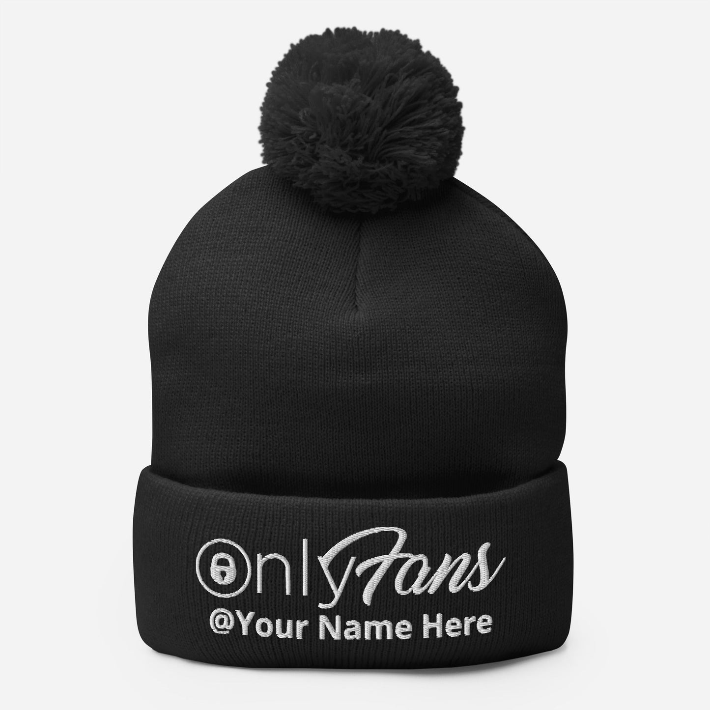 Onlyfans Personalized Custom Gender Neutral Unisex Pom-Pom Beanie Attire T LLC