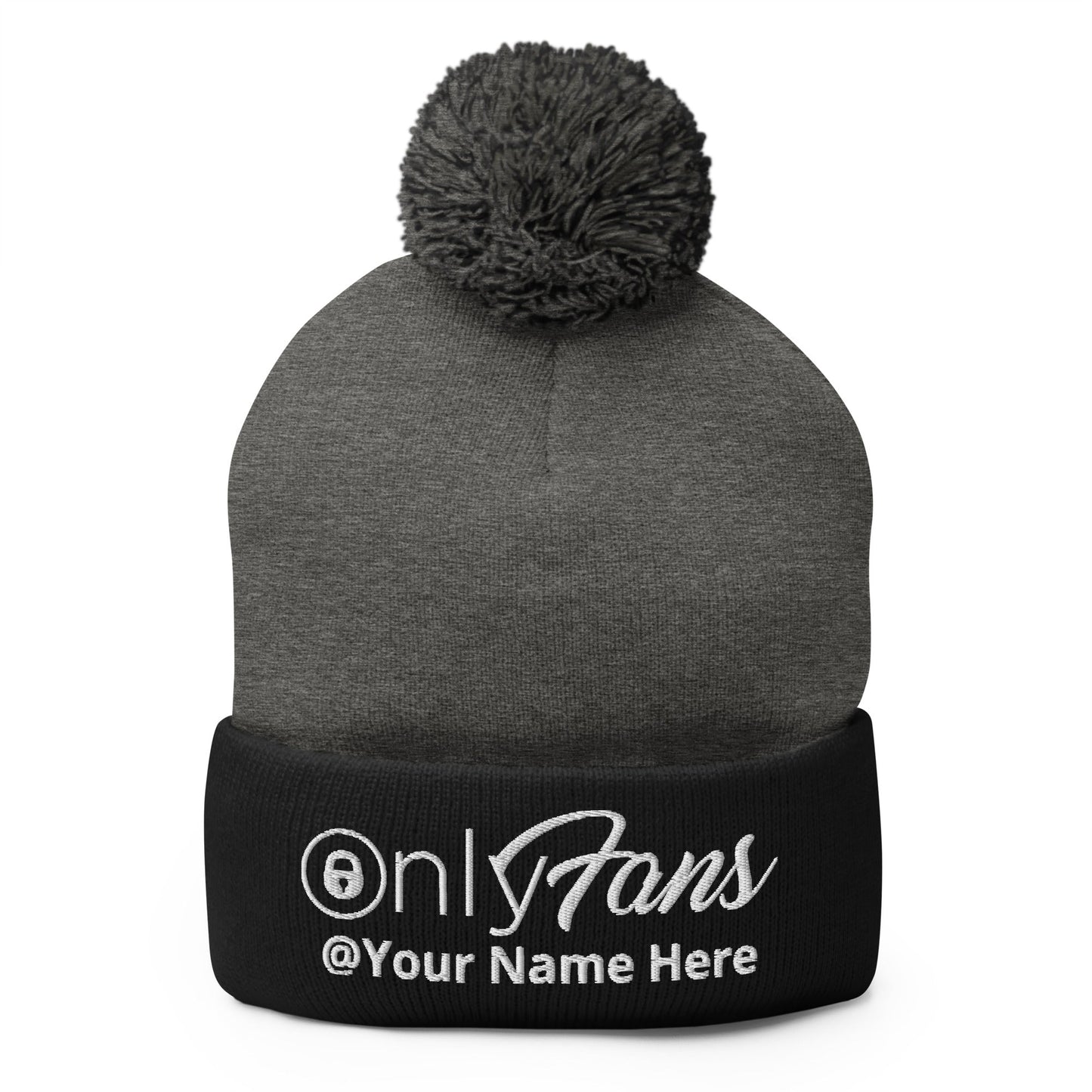 Onlyfans Personalized Custom Gender Neutral Unisex Pom-Pom Beanie Attire T LLC