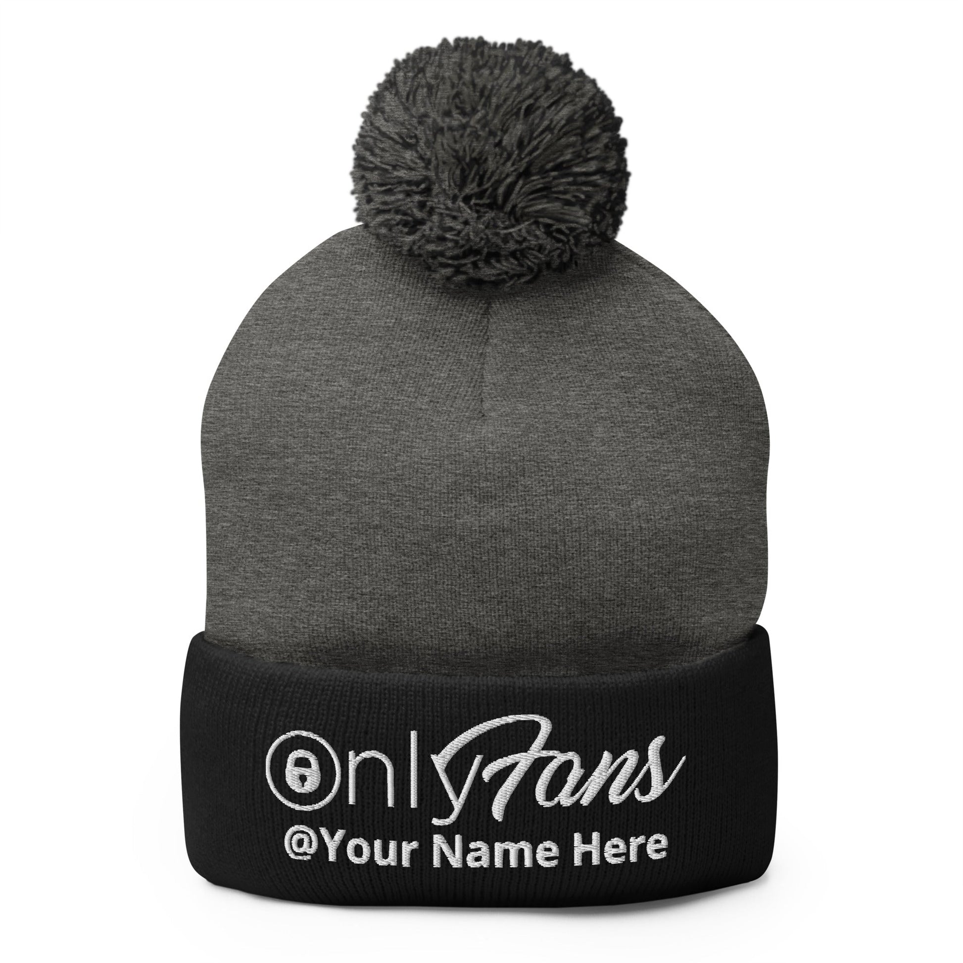 Onlyfans Personalized Custom Gender Neutral Unisex Pom-Pom Beanie Attire T LLC