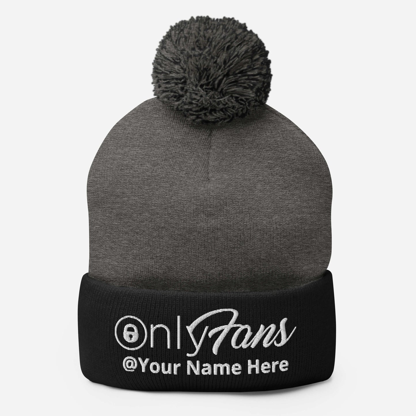 Onlyfans Personalized Custom Gender Neutral Unisex Pom-Pom Beanie Attire T LLC