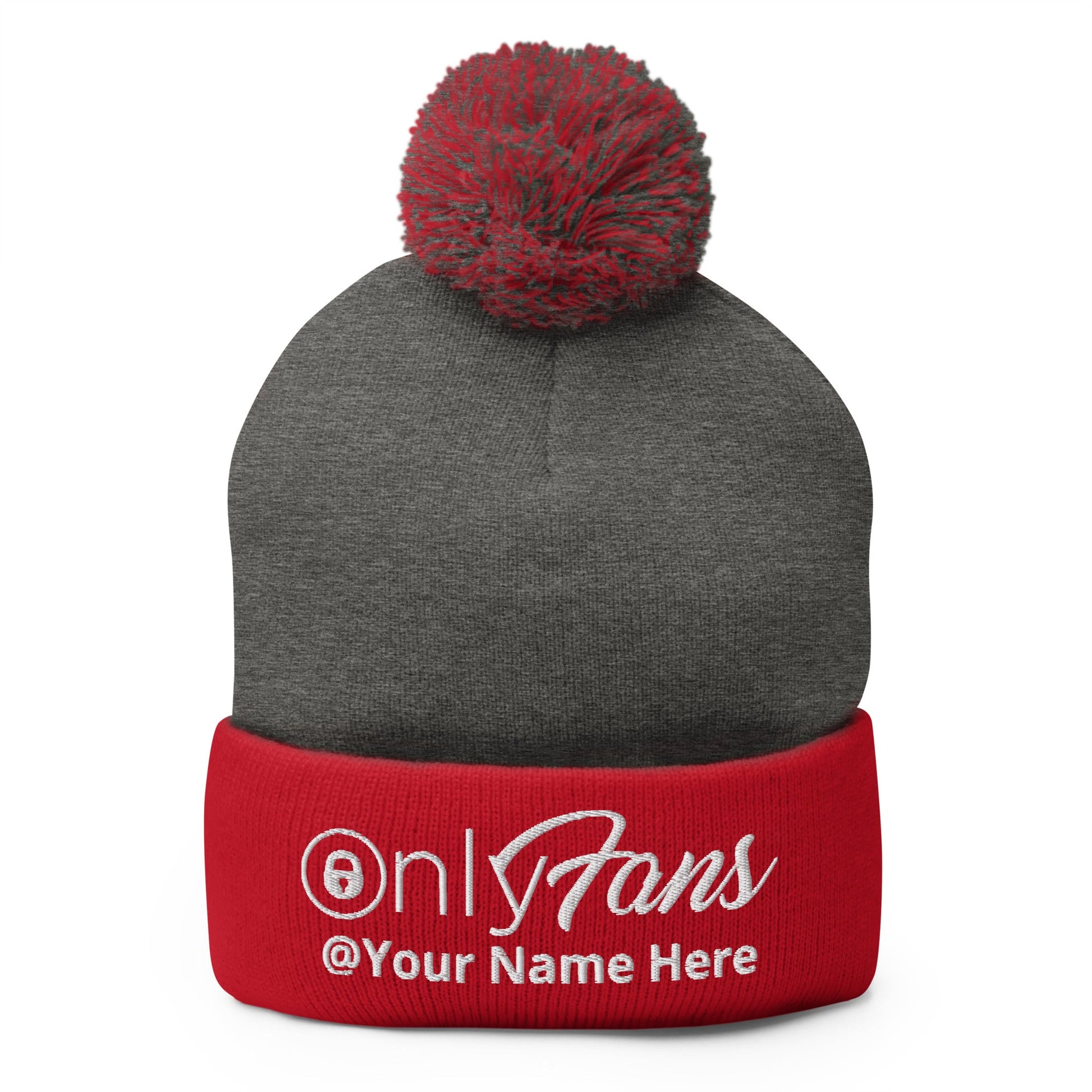 Onlyfans Personalized Custom Gender Neutral Unisex Pom-Pom Beanie Attire T LLC