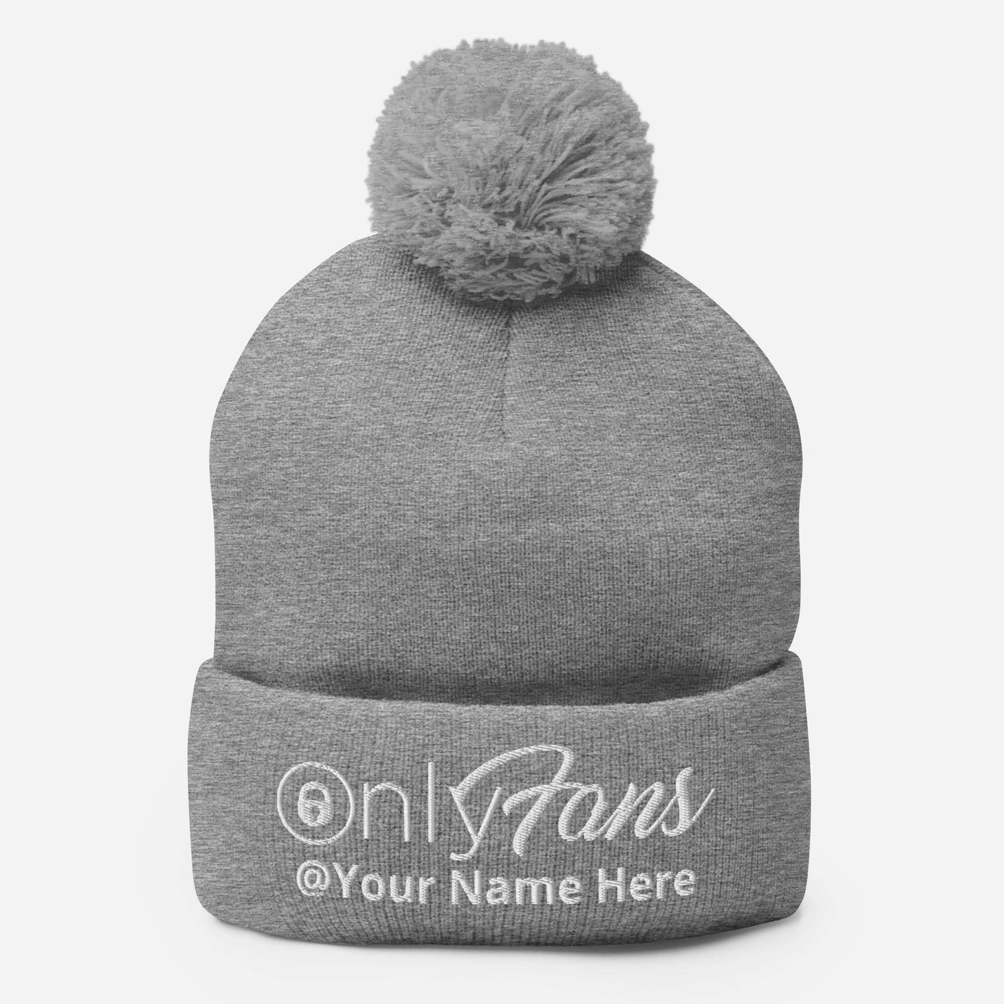 Onlyfans Personalized Custom Gender Neutral Unisex Pom-Pom Beanie Attire T LLC