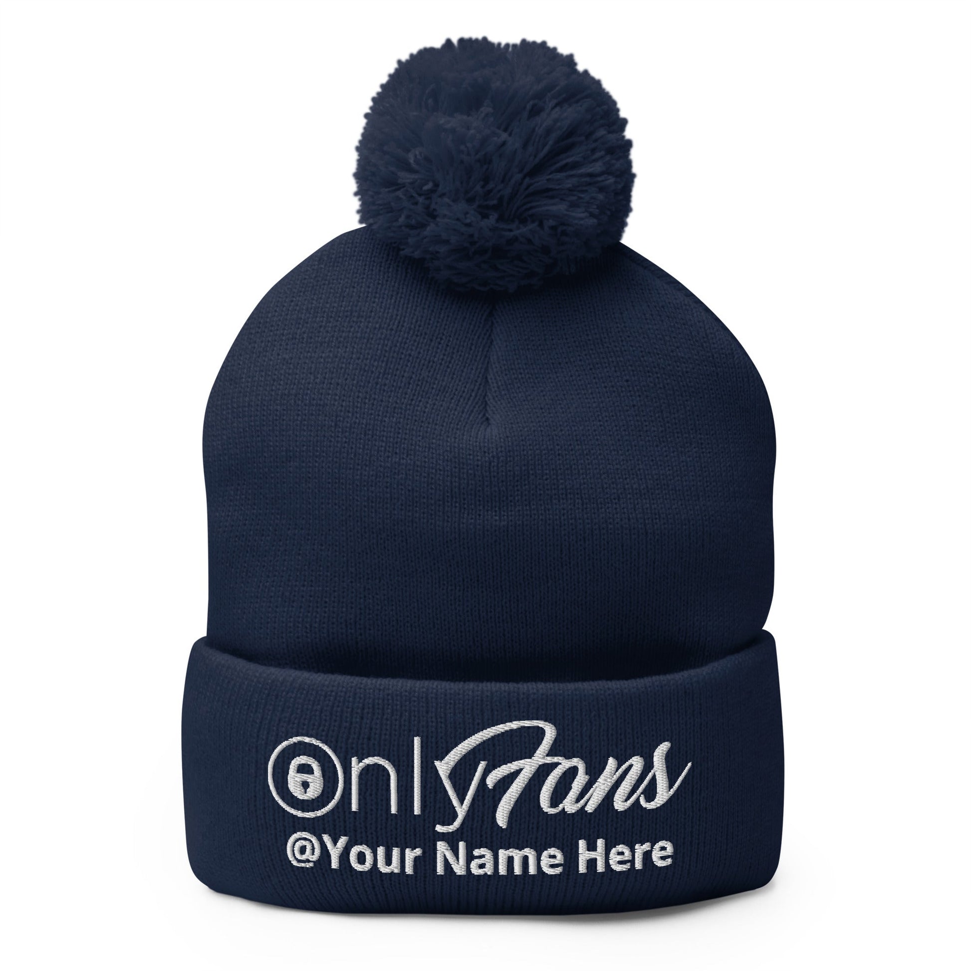 Onlyfans Personalized Custom Gender Neutral Unisex Pom-Pom Beanie Attire T LLC