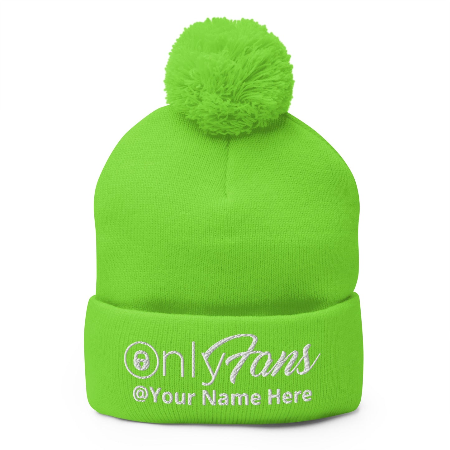 Onlyfans Personalized Custom Gender Neutral Unisex Pom-Pom Beanie Attire T LLC