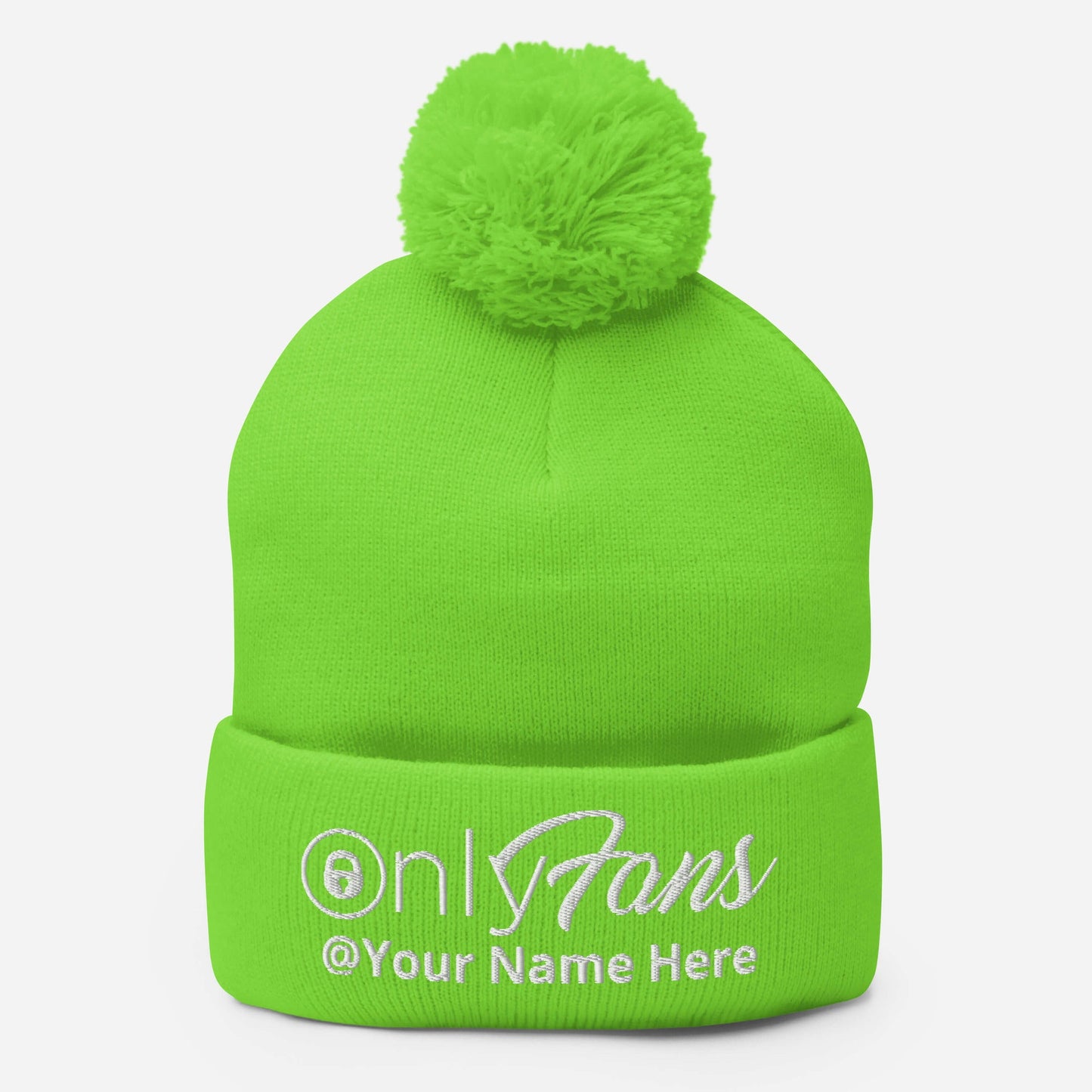 Onlyfans Personalized Custom Gender Neutral Unisex Pom-Pom Beanie Attire T LLC