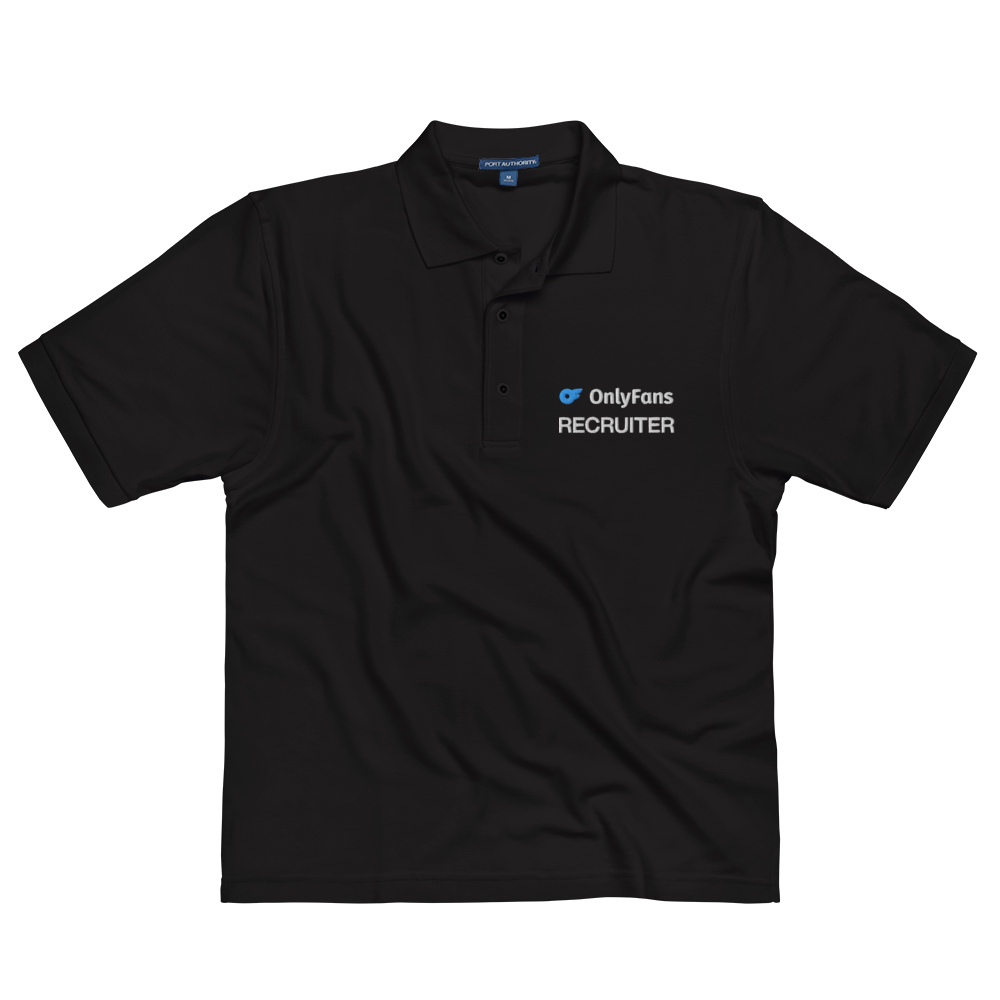 Onlyfans Recruiter Custom Embroidered Men's Premium Plain Polo New Style Logo Attire T LLC