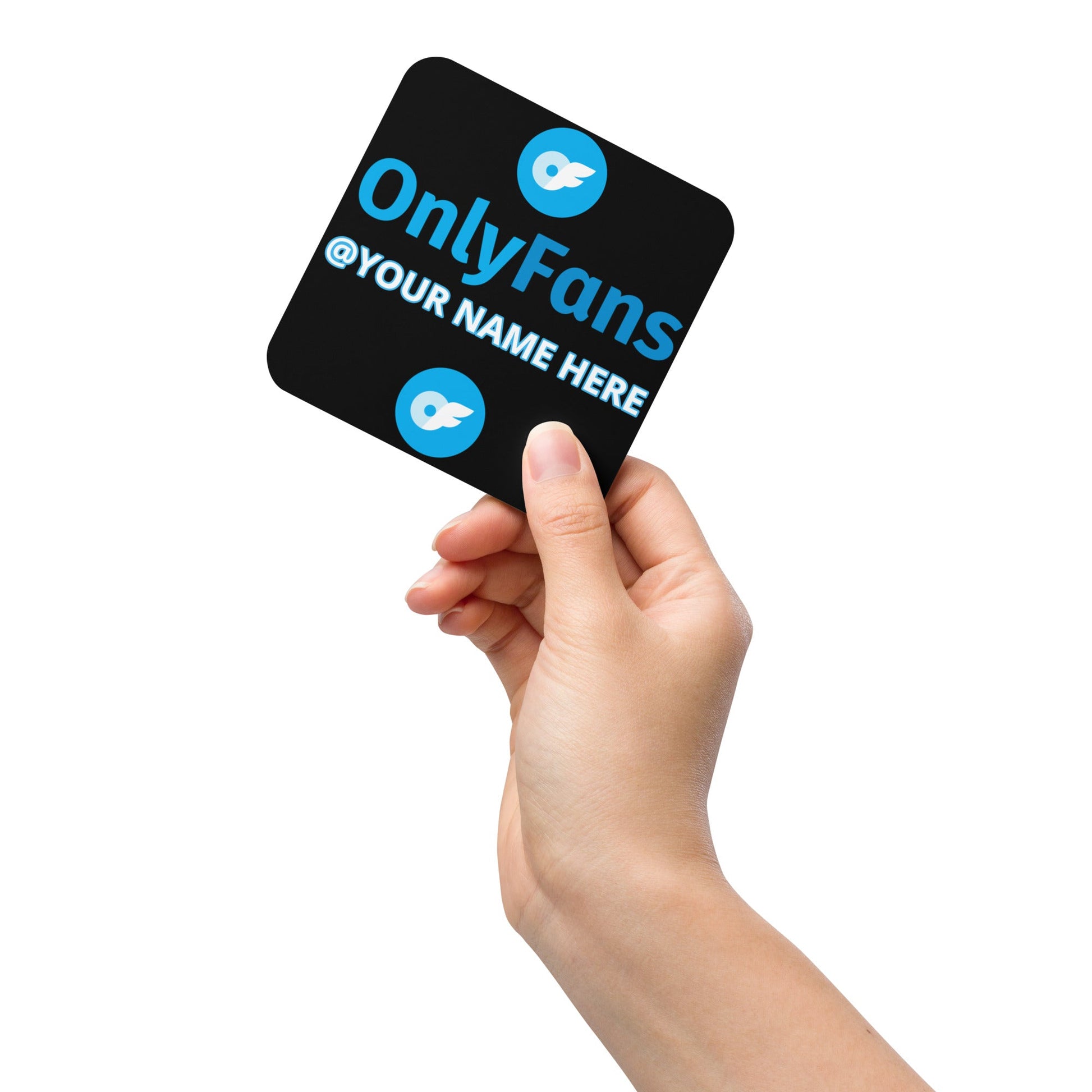 Onlyfans Personalized Custom Name Cork-back coaster Attire T LLC