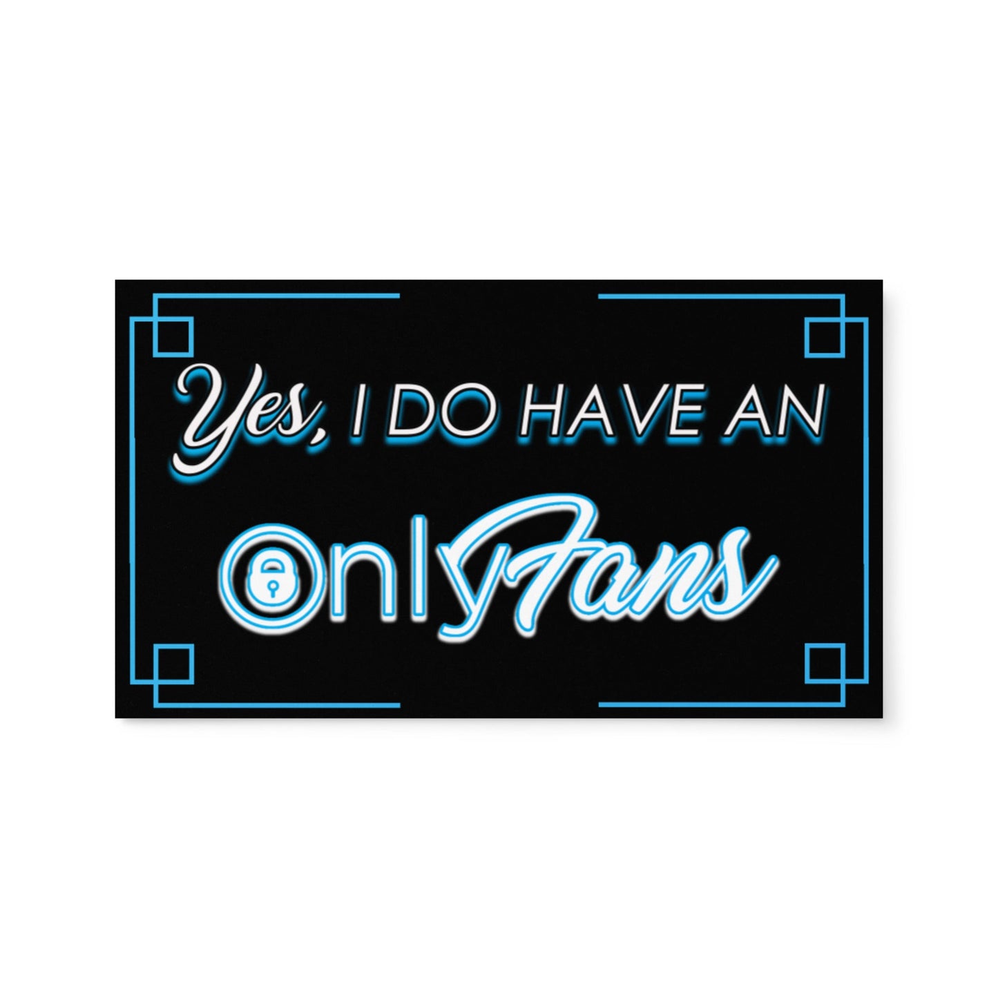Onlyfans Personalized Custom Flash Your Fame Yes, I do Have an Onlyfans Set of business cards Attire T LLC