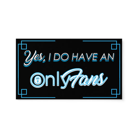 Onlyfans Personalized Custom Flash Your Fame Yes, I do Have an Onlyfans Set of business cards Attire T LLC