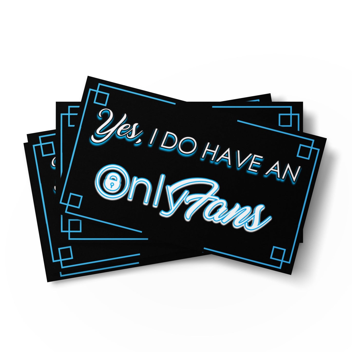 Onlyfans Personalized Custom Flash Your Fame Yes, I do Have an Onlyfans Set of business cards Attire T LLC