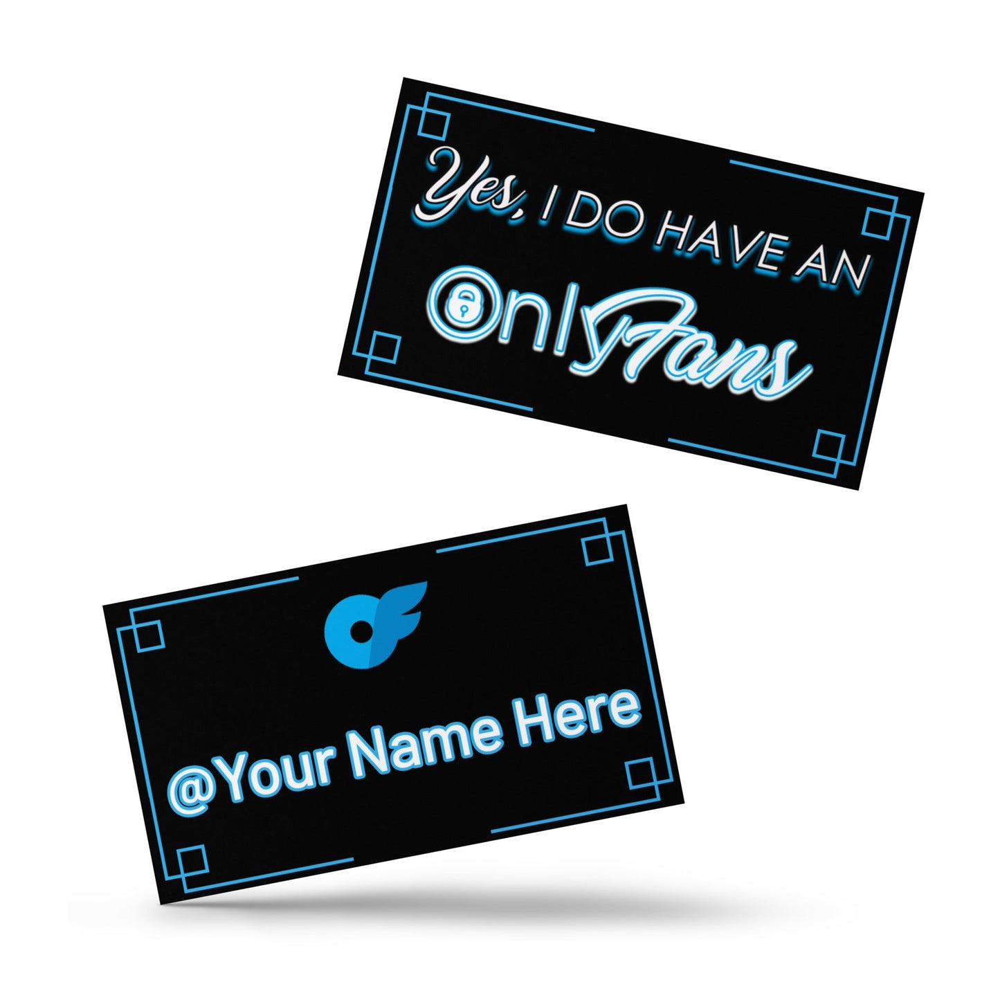 Onlyfans Personalized Custom Flash Your Fame Yes, I do Have an Onlyfans Set of business cards Attire T LLC