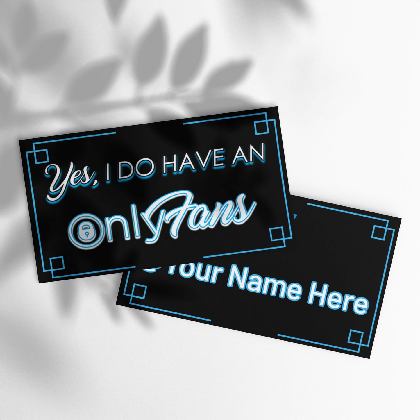 Onlyfans Personalized Custom Flash Your Fame Yes, I do Have an Onlyfans Set of business cards Attire T LLC