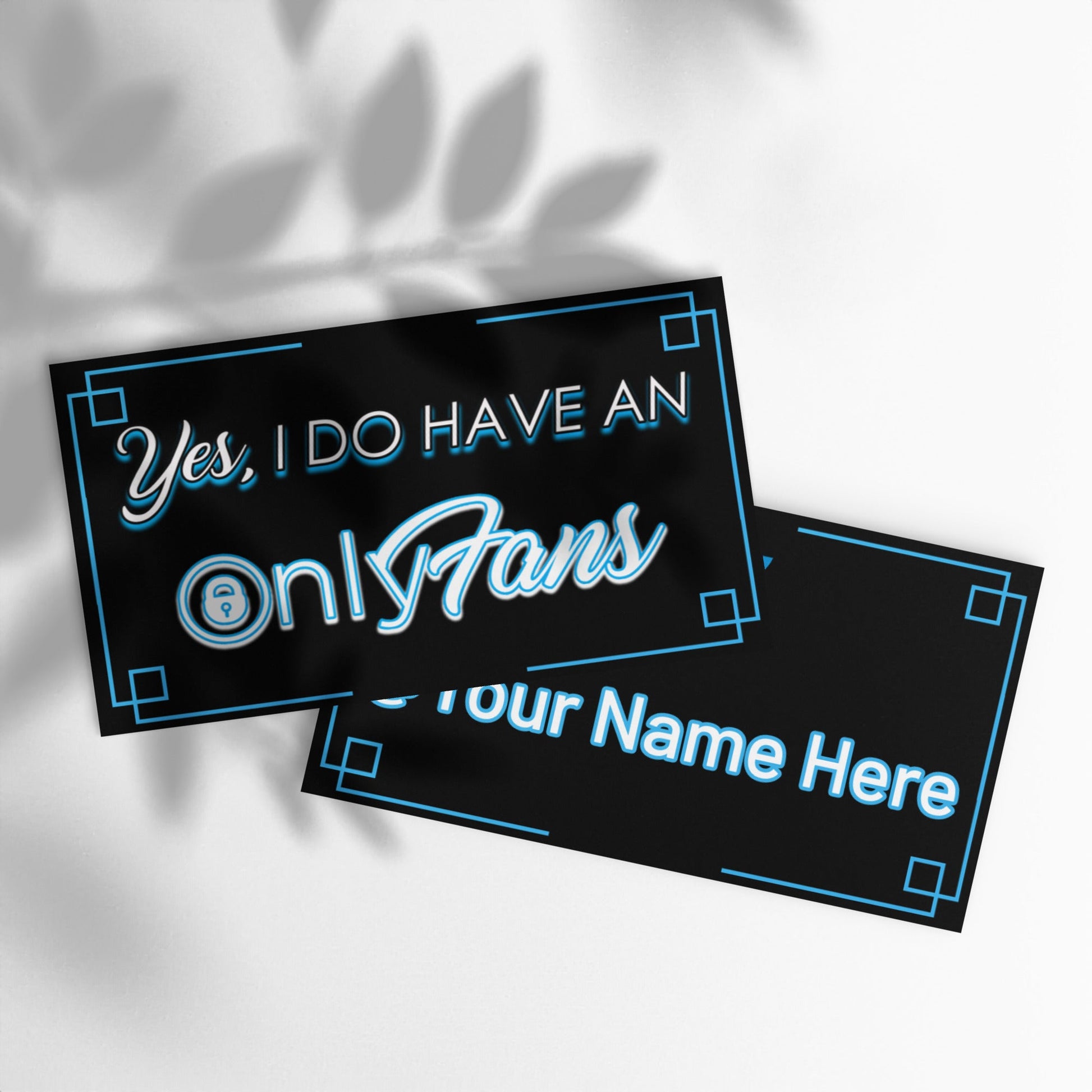 Onlyfans Personalized Custom Flash Your Fame Yes, I do Have an Onlyfans Set of business cards Attire T LLC