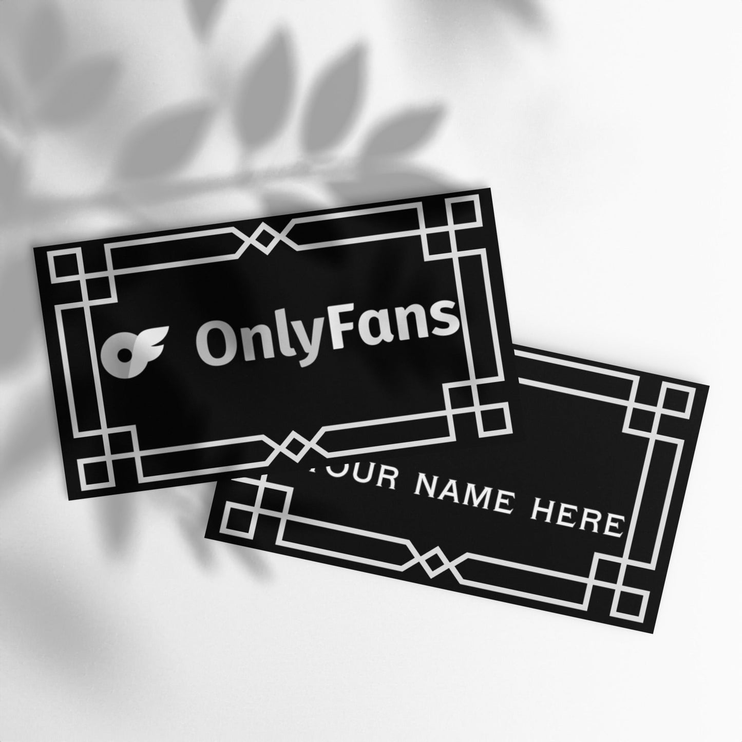 Flaunt Your Fame: ONLYFANS Custom Personalized Name Set of Business Cards | Promotional | Content Creator | Brand | Promo Materials Attire T LLC