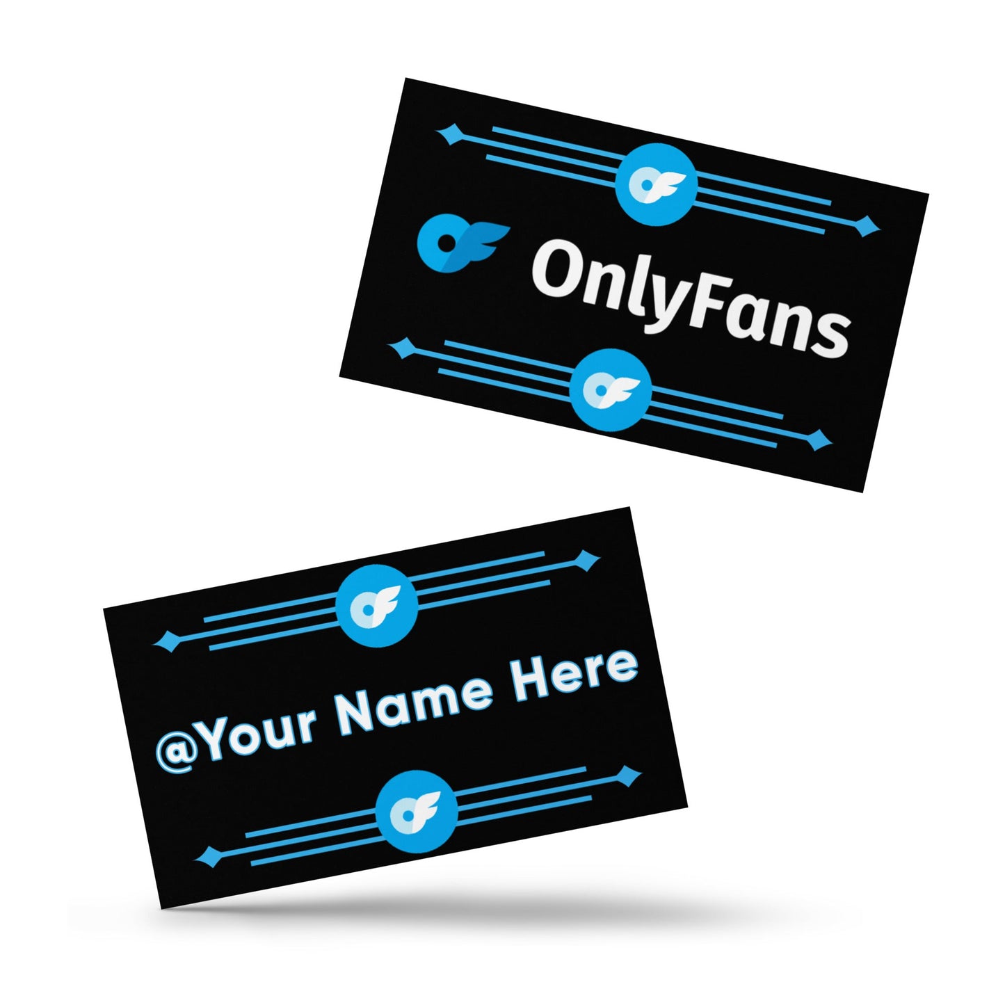 Turn Heads & Leave Your Mark with OnlyFans Custom Name Set of Business Cards | Personalized | Custom | Promote Content Creator Attire T LLC