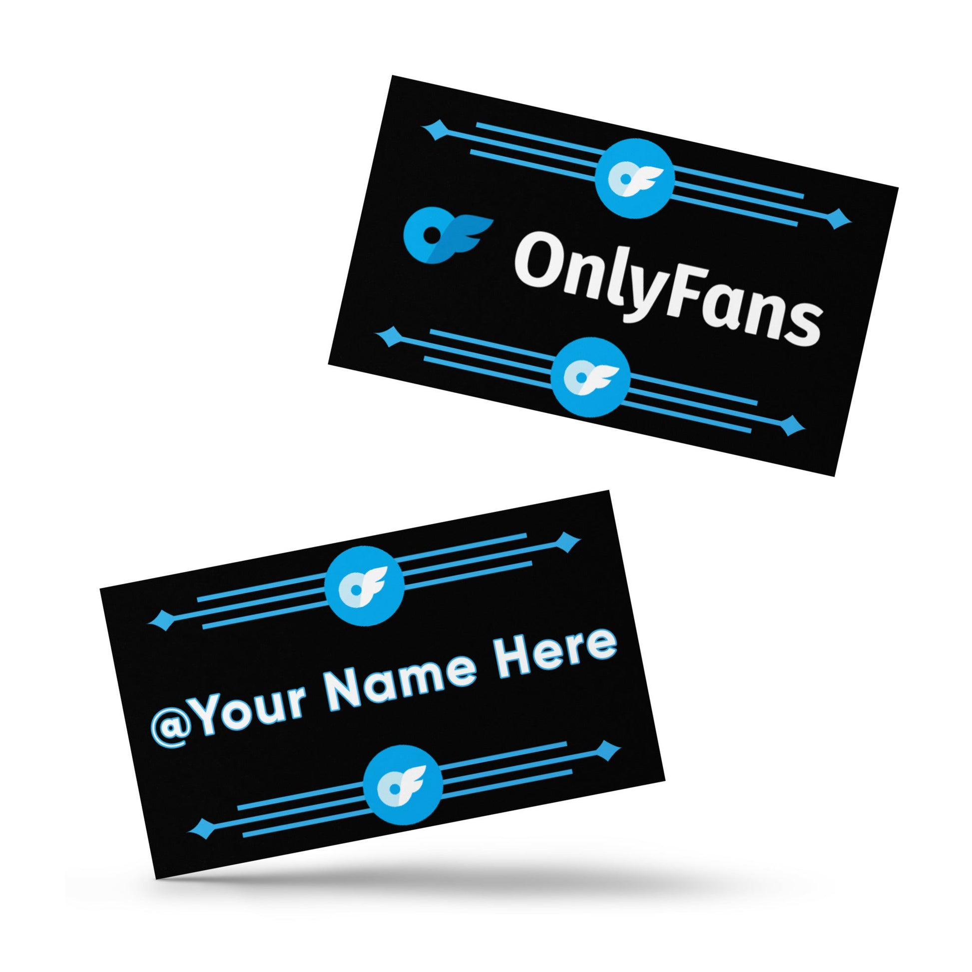 Turn Heads & Leave Your Mark with OnlyFans Custom Name Set of Business Cards | Personalized | Custom | Promote Content Creator Attire T LLC