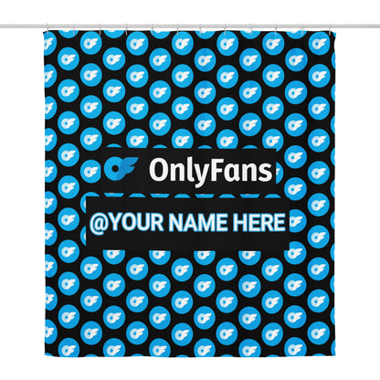 OnlyFans personalized Get Wet With Me shower curtain