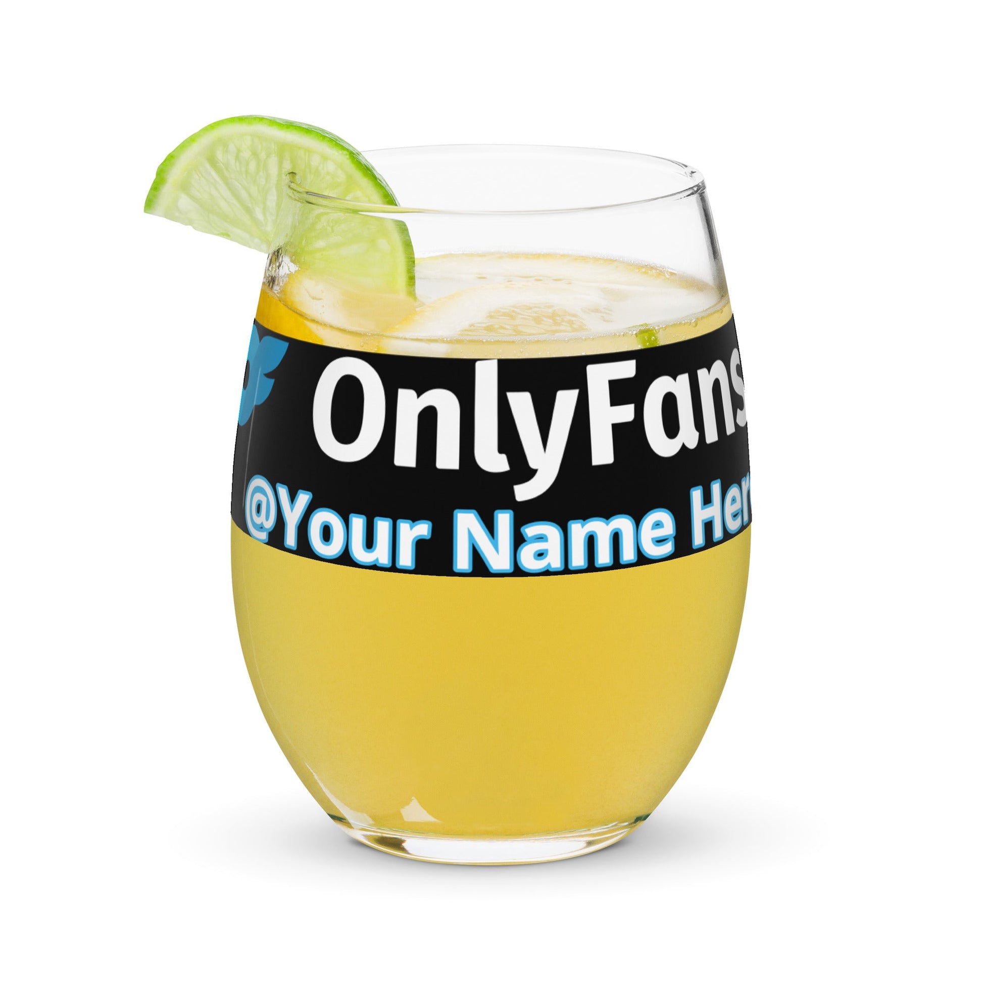 Onlyfans Sip and Tease Personalized Custom Stemless wine glass | Alcohol beverage drink cup | Summer glassware | Luxury Glass Cup | Tumblers | Vessel Attire T LLC